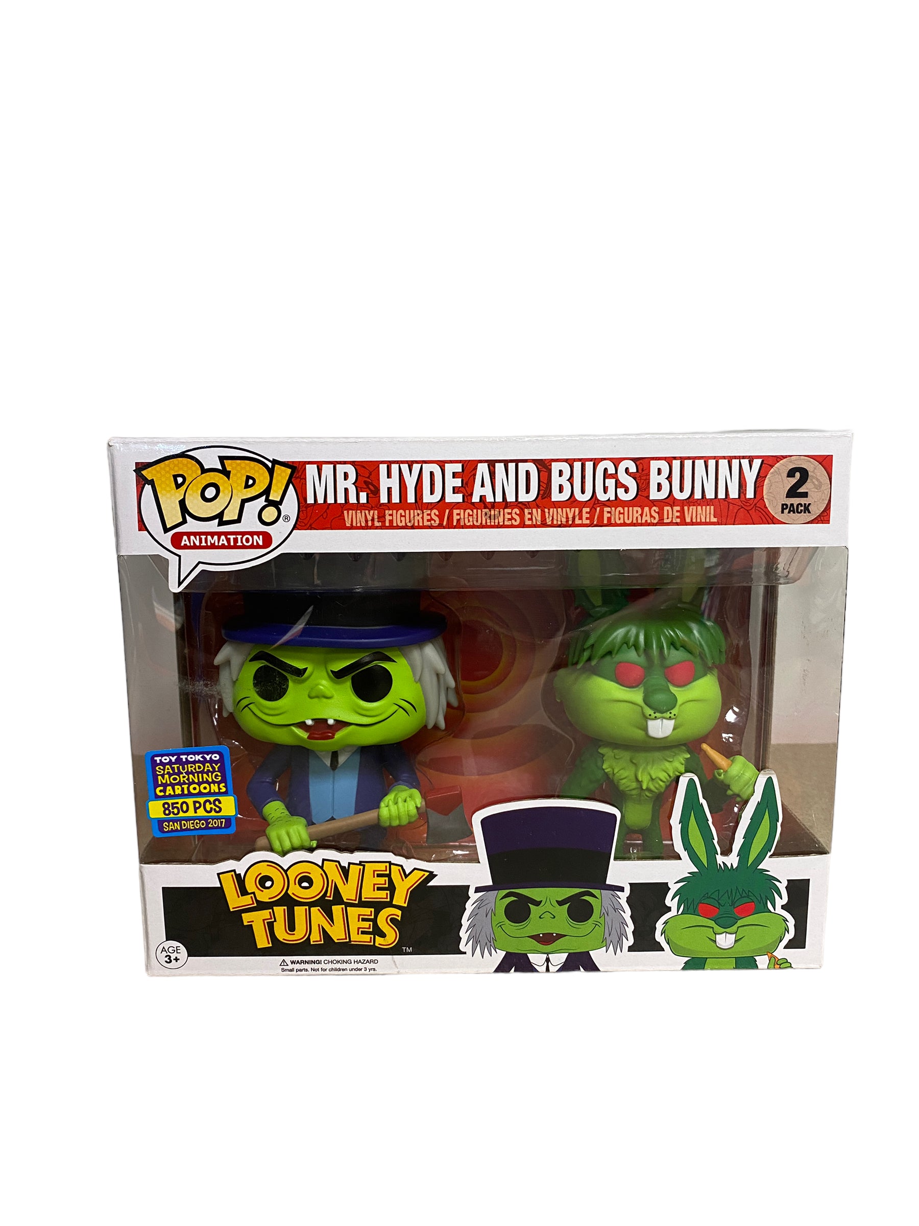 Mr. Hyde and Bugs Bunny 2 Pack Funko Pop! - Looney Tunes - SDCC 2017 Toy Tokyo Exclusive LE850 Pcs - Condition 8.5/10