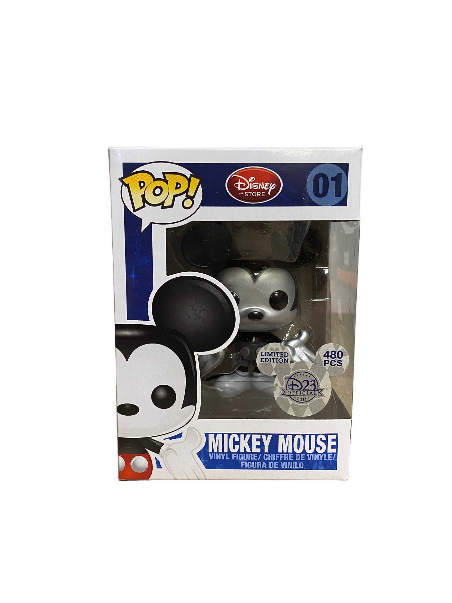 Mickey Mouse #01 (Metallic) Funko Pop! - Disney Series 1 - D23 Expo 2011 Exclusive - Condition 8.75/10