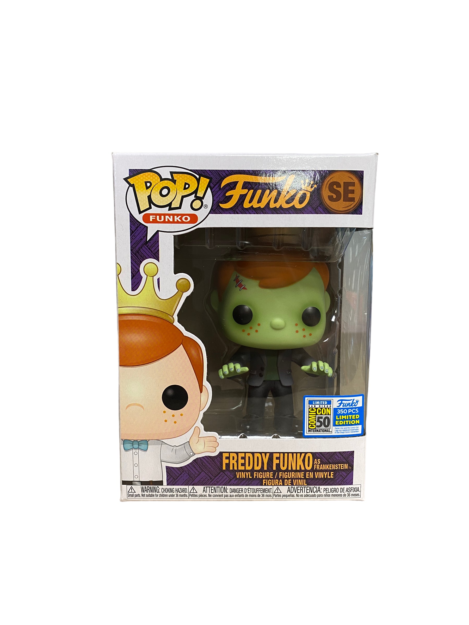 Freddy Funko as Frankenstein (Error Head Glow) Funko Pop! - SDCC 2019 Exclusive LE350 Pcs - Condition 8.75/10