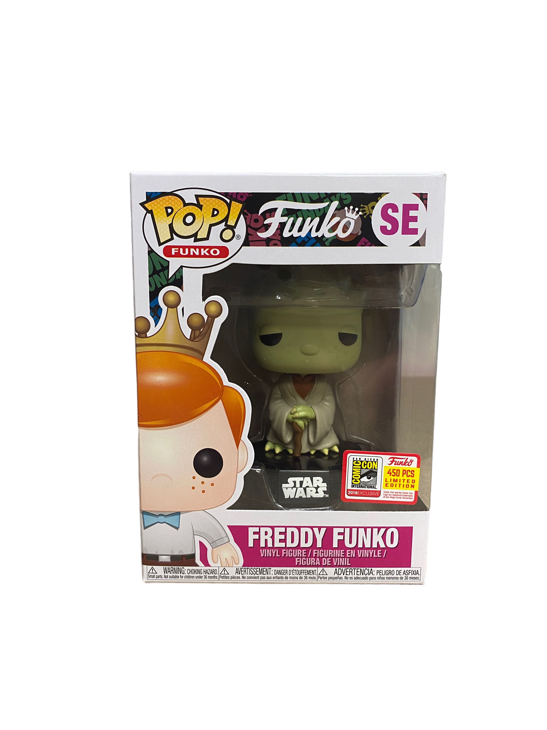Freddy Funko as Yoda Funko Pop! -  SDCC 2018 LE450 Pcs - Condition 8/10