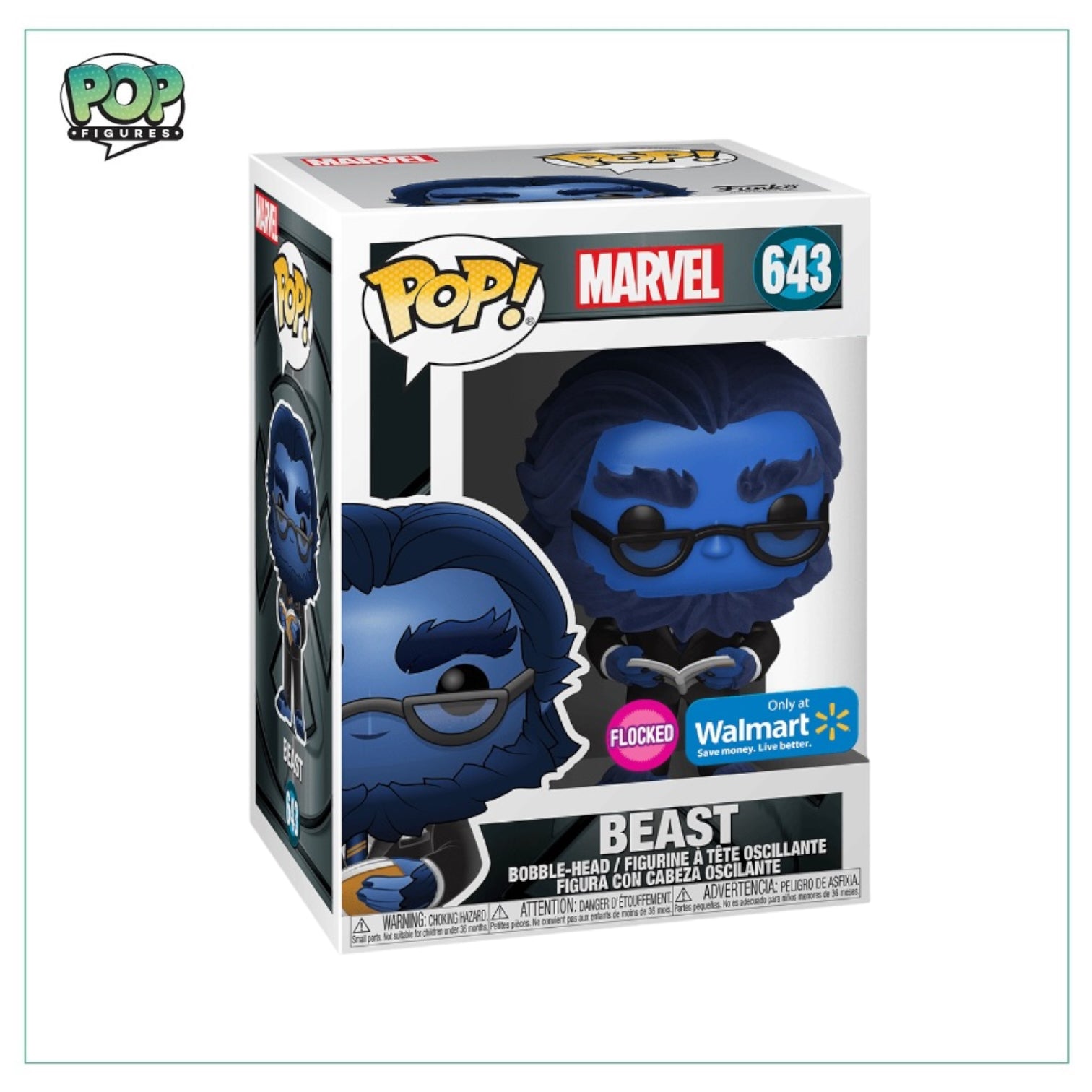 Beast #643 Flocked Edition With Walmart Sticker. Marvel X-Men: The Last Stand