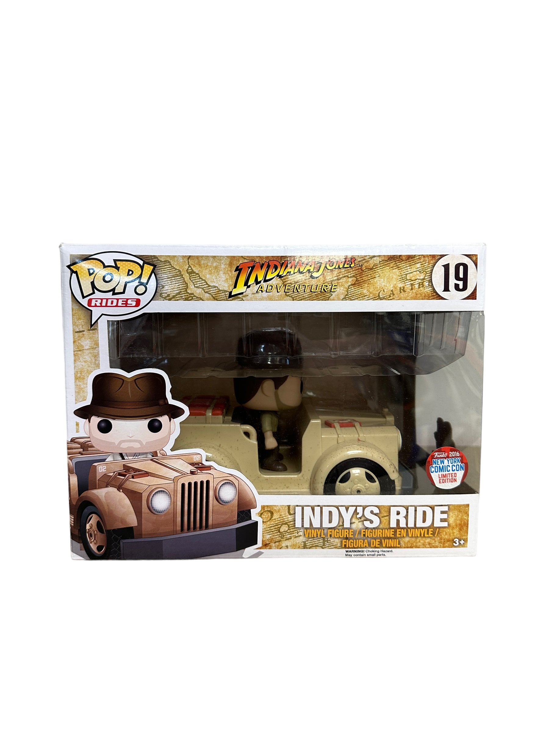 Indy's Ride #19 Funko Pop Rides! - Indiana Jones Adventure - NYCC 2016 Exclusive - Condition 7.5/10