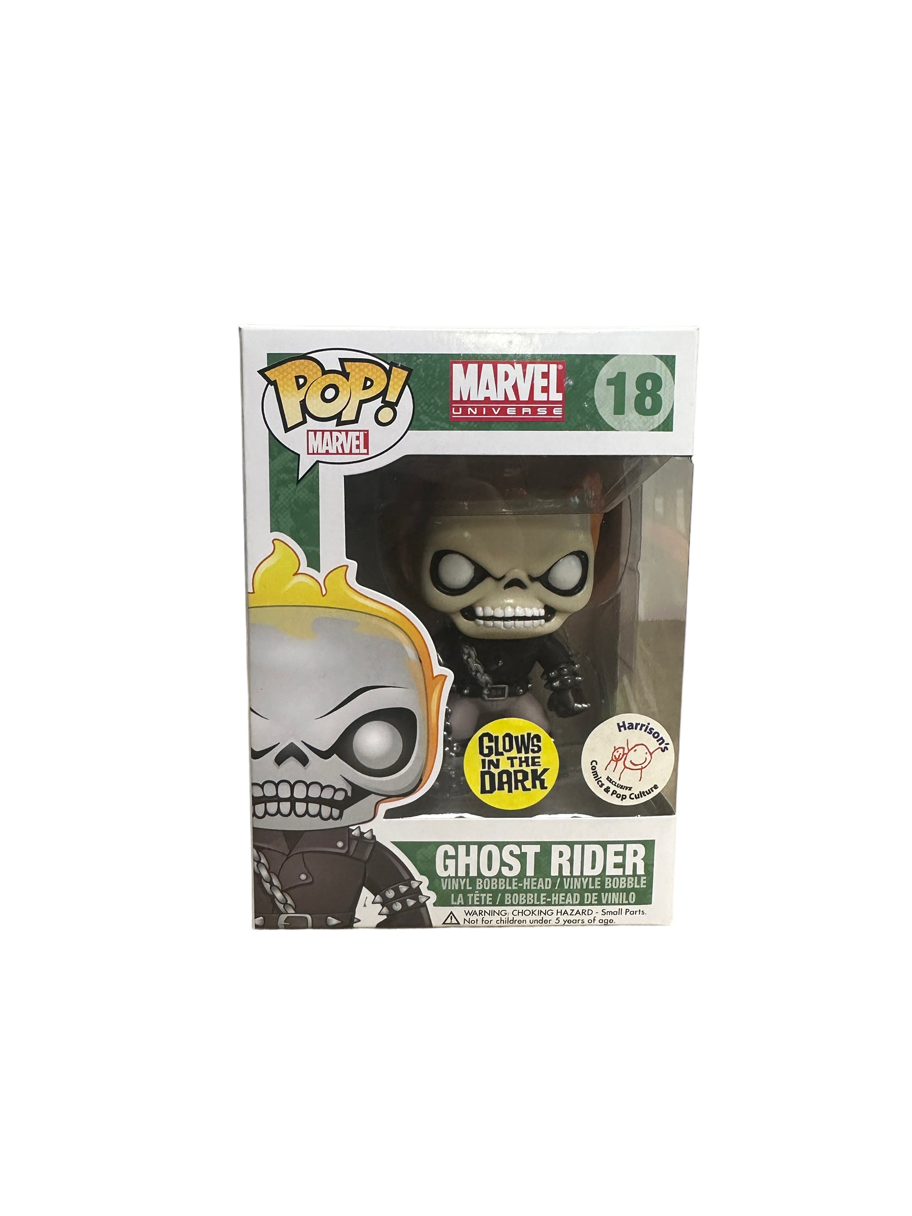 Ghost Rider #18 (Glows in the Dark) Funko Pop! - Marvel Universe - Harrison's Comics & Pop Culture Exclusive - Condition 8.75/10