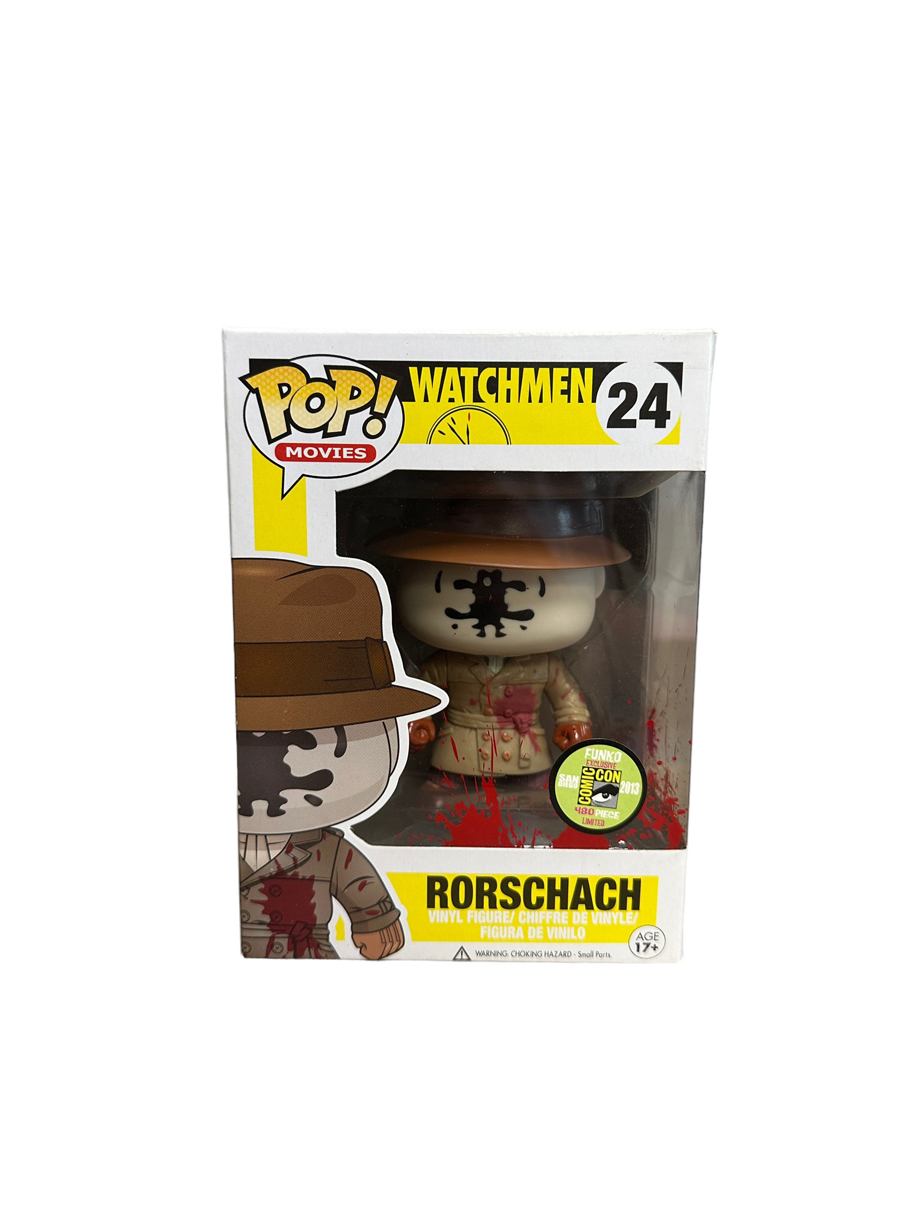 Rorschach #24 (Bloody) Funko Pop! - Watchmen - SDCC 2013 Exclusive LE480 Pcs - Condition 8.5/10