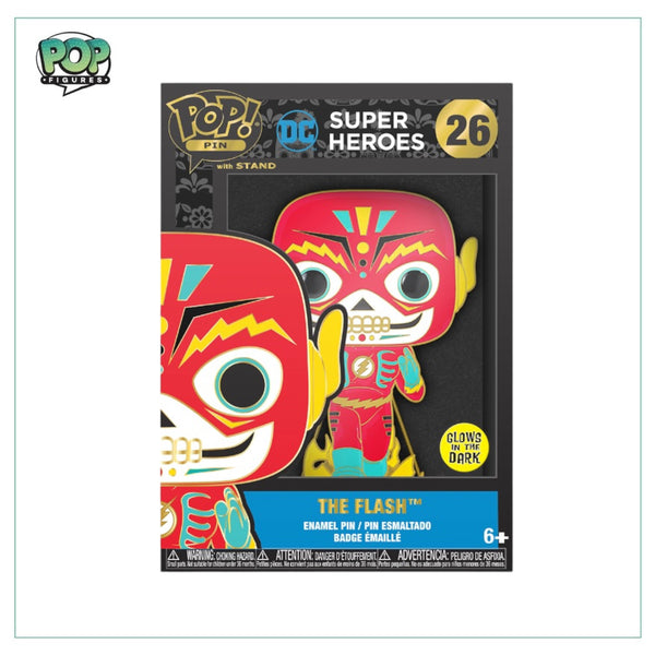 The Flash #26 Enamel Pop! Pin - DC Super Heroes - Glows in the Dark - Chance of Chase