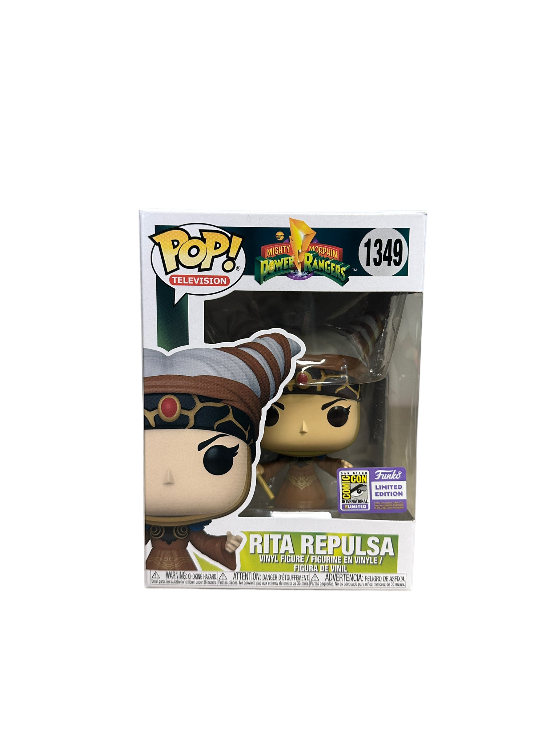 Rita Repulsa #1349 Funko Pop! - Mighty Morphing Power Rangers - SDCC 2023 Official Convention Exclusive - Condition 9/10