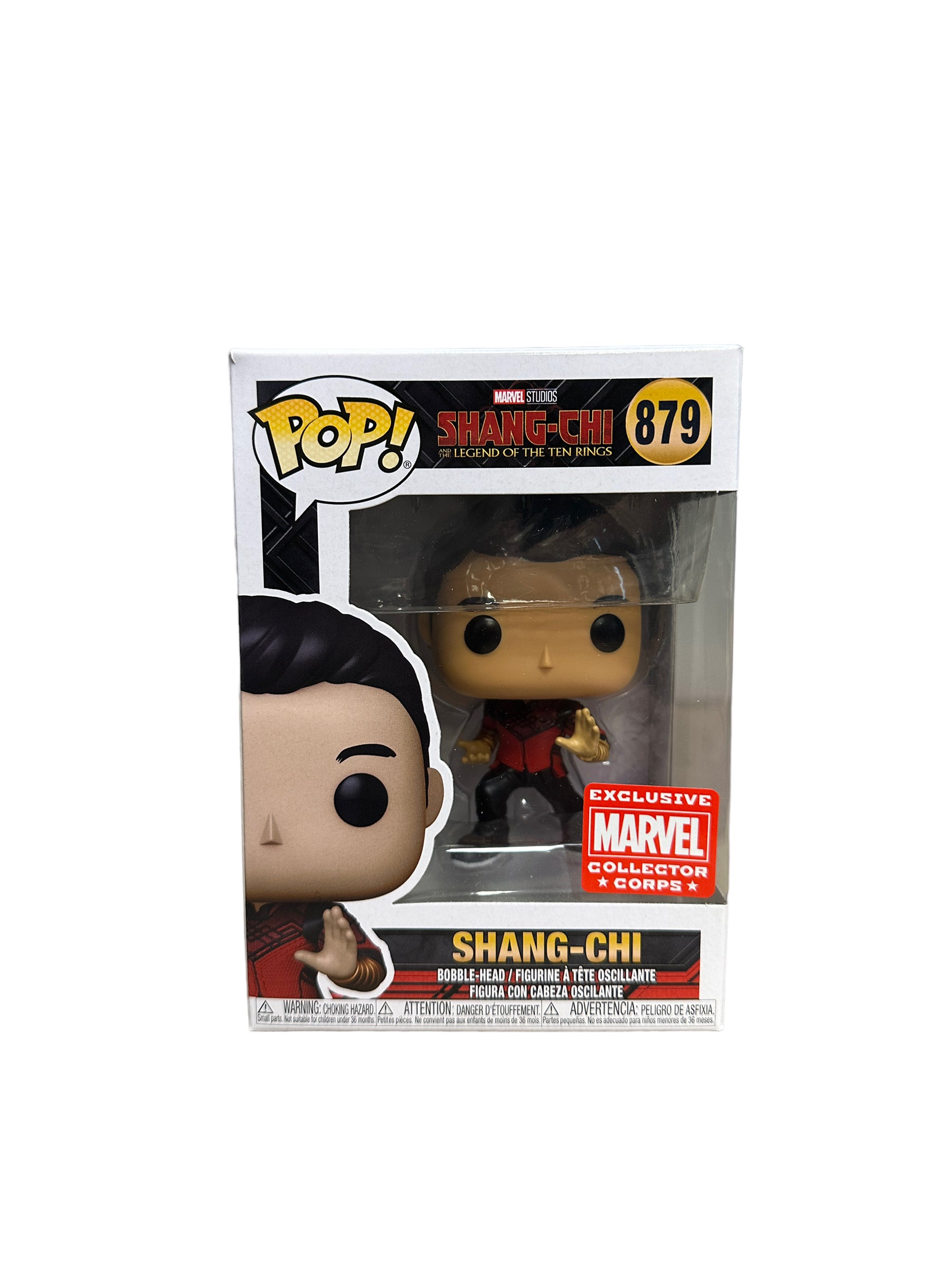 Shang-Chi #879 (w/ Rings) Funko Pop! - Shang-Chi and the Legend of the Ten Rings - Marvel Collector Corps Exclusive - Condition 8.75/10