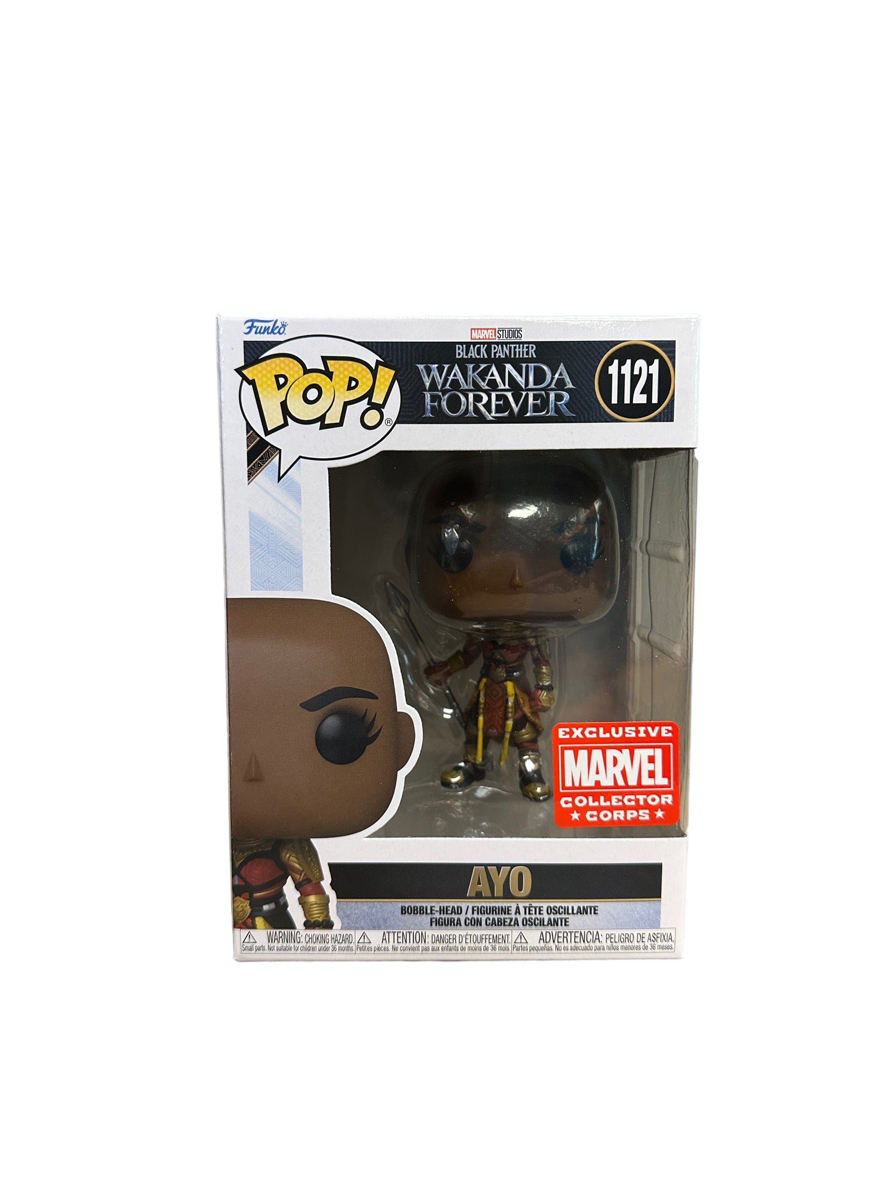 Ayo #1121 Funko Pop! - Black Panther Wakanda Forever - Marvel Collector Corps Exclusive - Condition 8.75/10