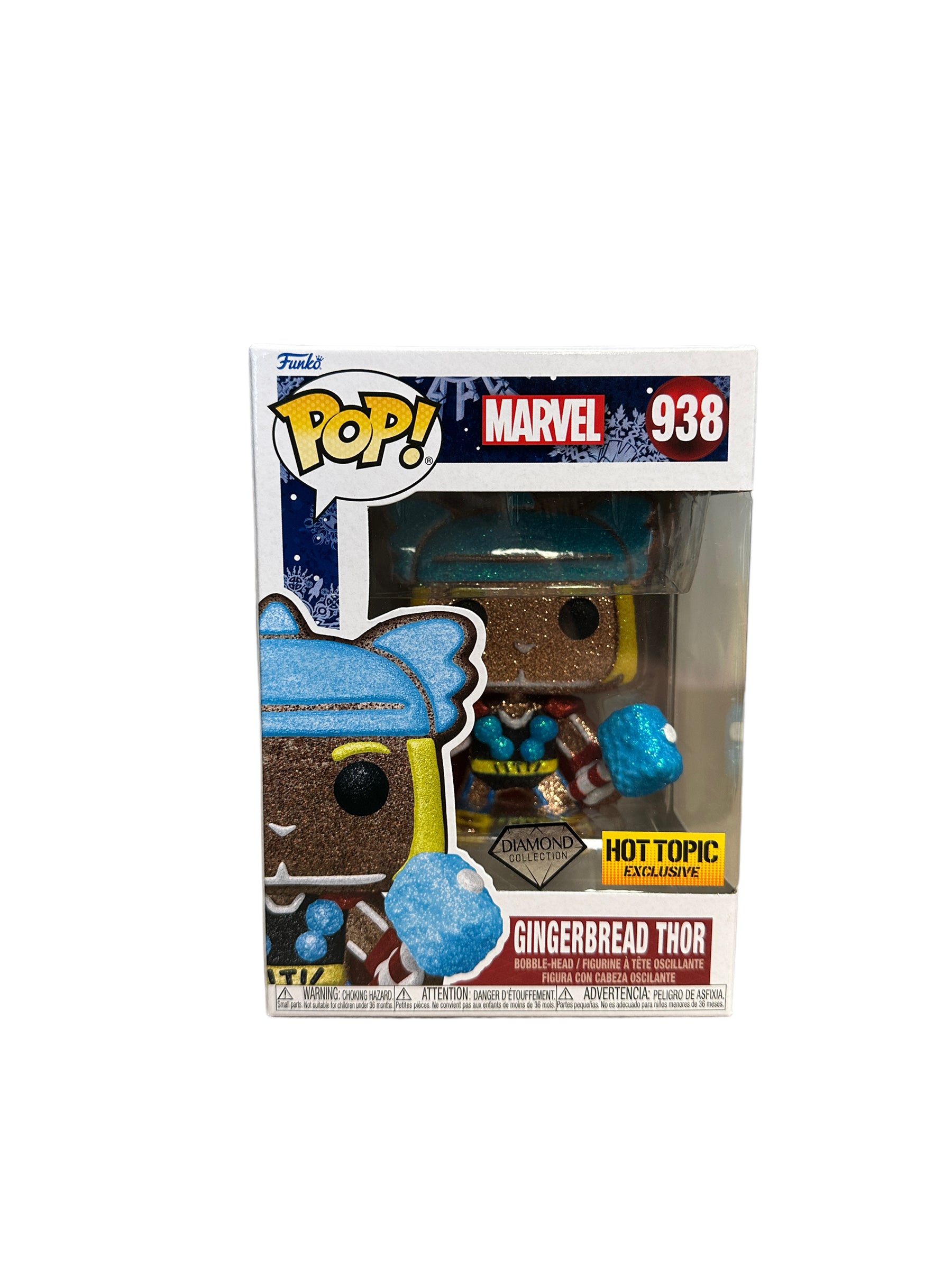 Gingerbread Thor #938 (Diamond Collection) Funko Pop! - Marvel - Hot Topic Exclusive - Condition 9.5/10