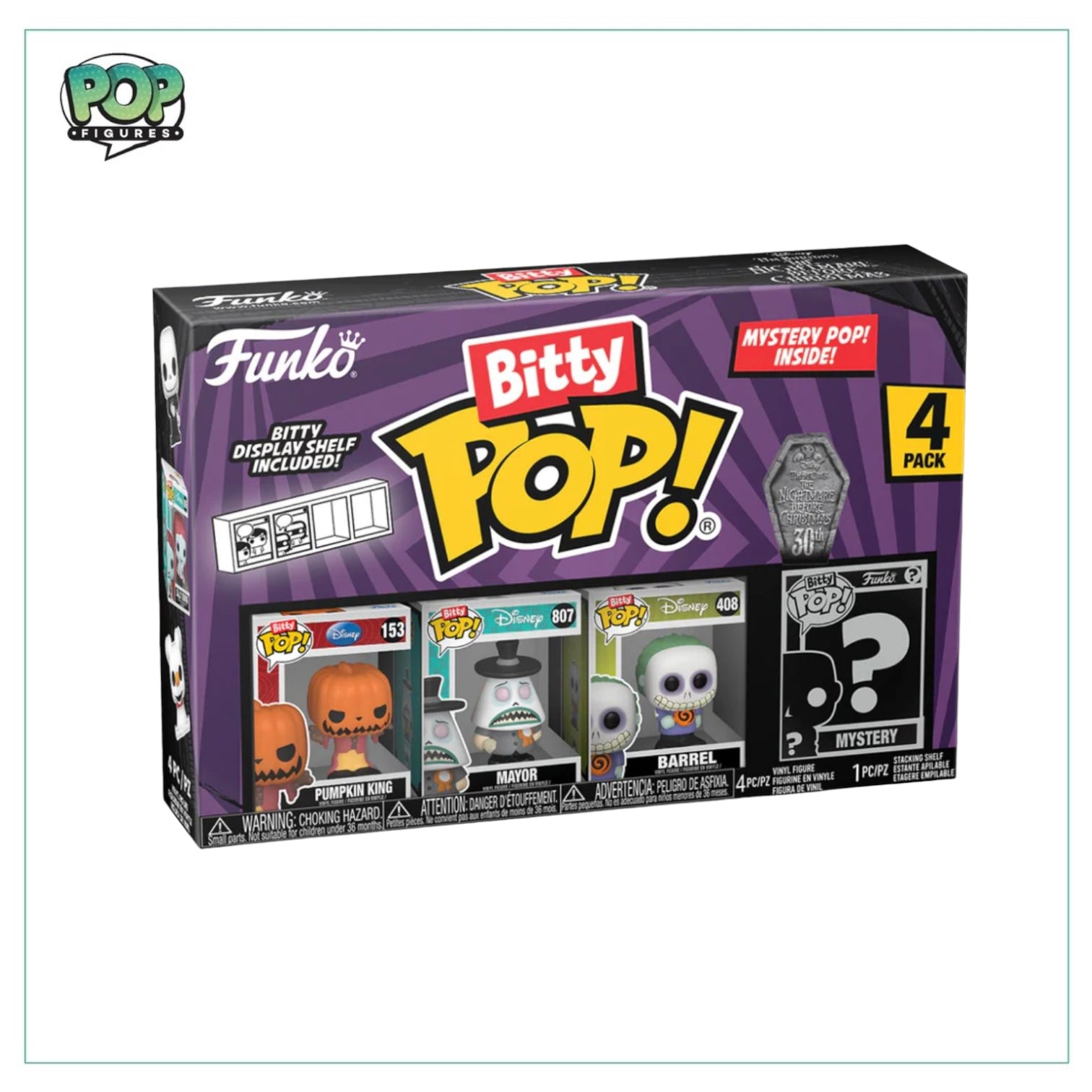 Pumpkin King 4 pack Bitty POP! - The Nightmare before Christmas - Chance of Chase