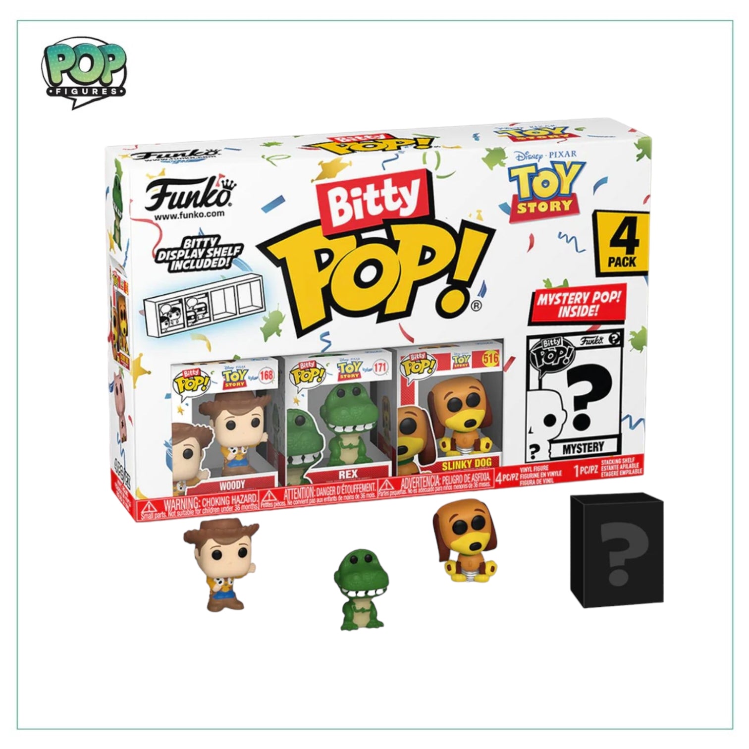 Woody 4 pack Bitty POP! - Toy Story - Chance of Chase