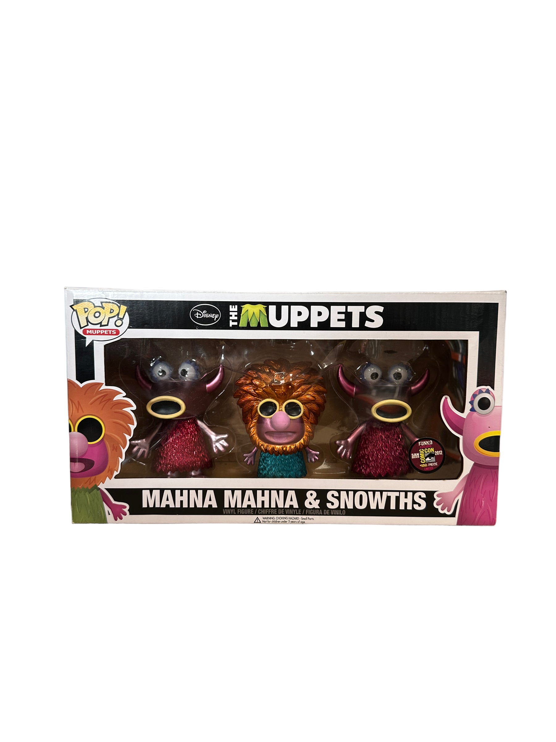 Mahna Mahna and Snowths (Metallic) 3 Pack Funko Pop! - The Muppets - SDCC 2012 Exclusive LE480 Pcs - Condition 7/10