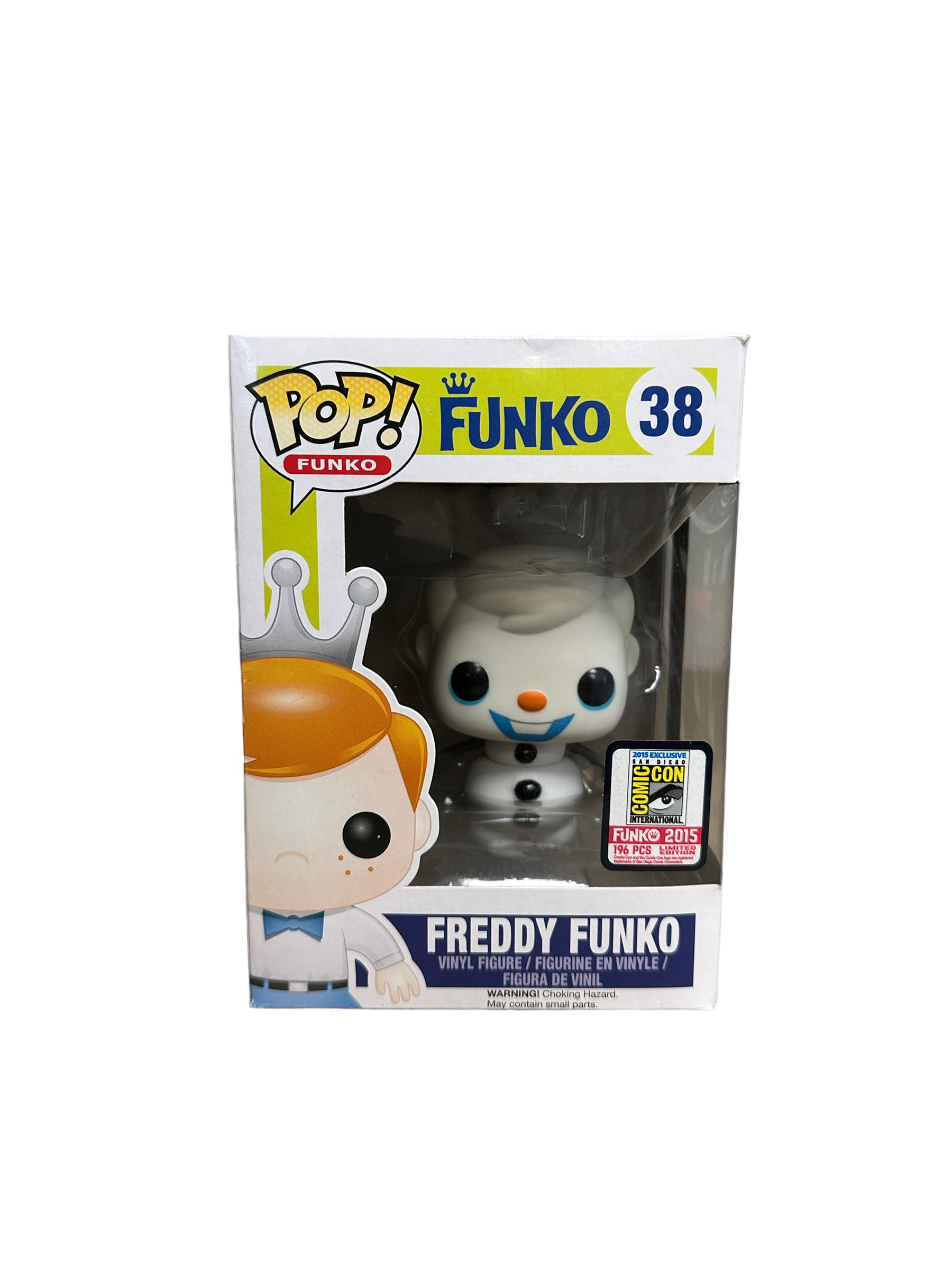 Freddy Funko as Olaf #38 Funko Pop! - SDCC 2015 Exclusive LE196 Pcs - Condition 7/10