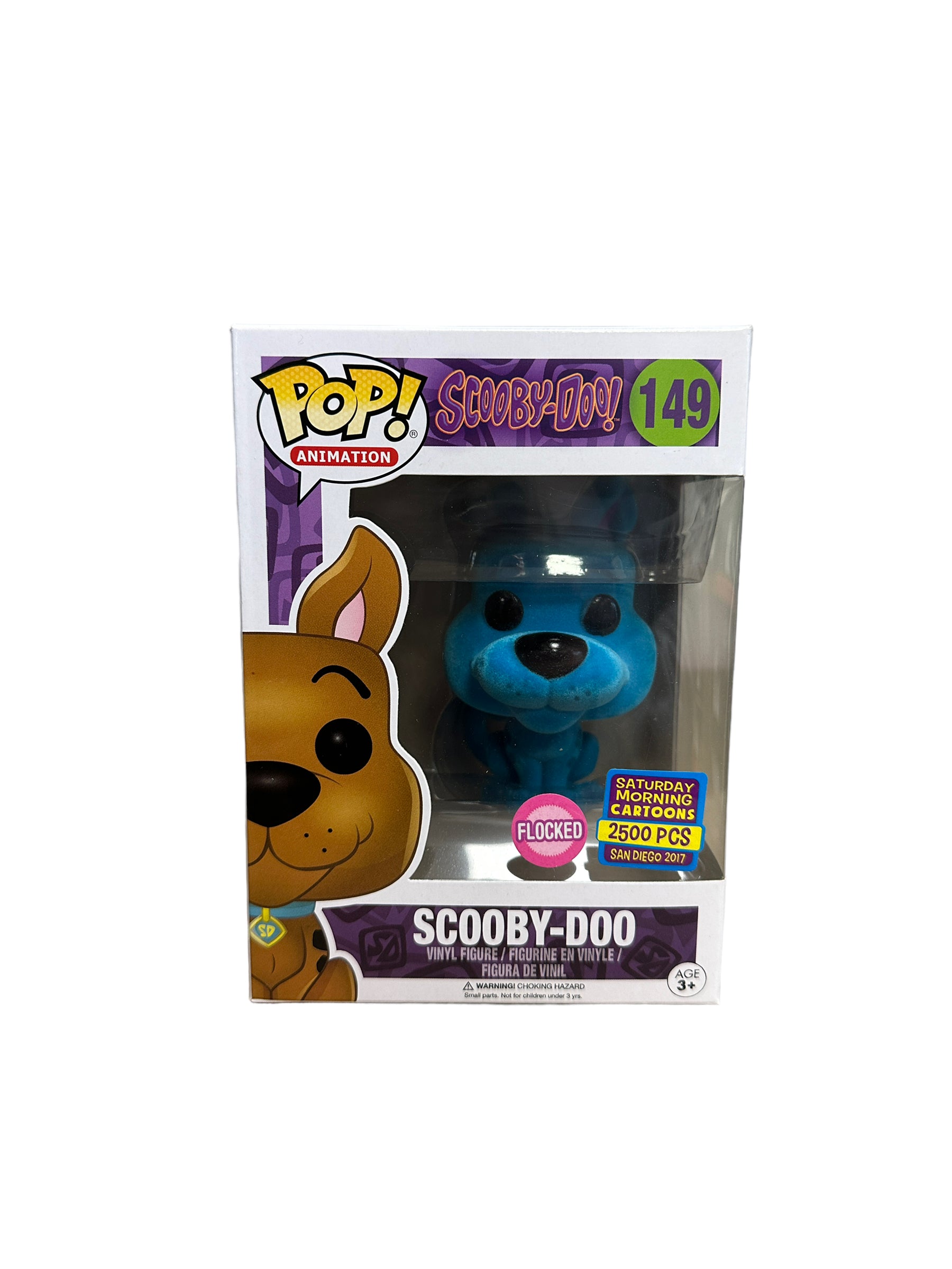 Scooby-Doo #149 (Blue Flocked) Funko Pop! - Scooby-Doo! - SDCC 2017 Saturday Morning Cartoons Exclusive LE2500 Pcs - Condition 9/10
