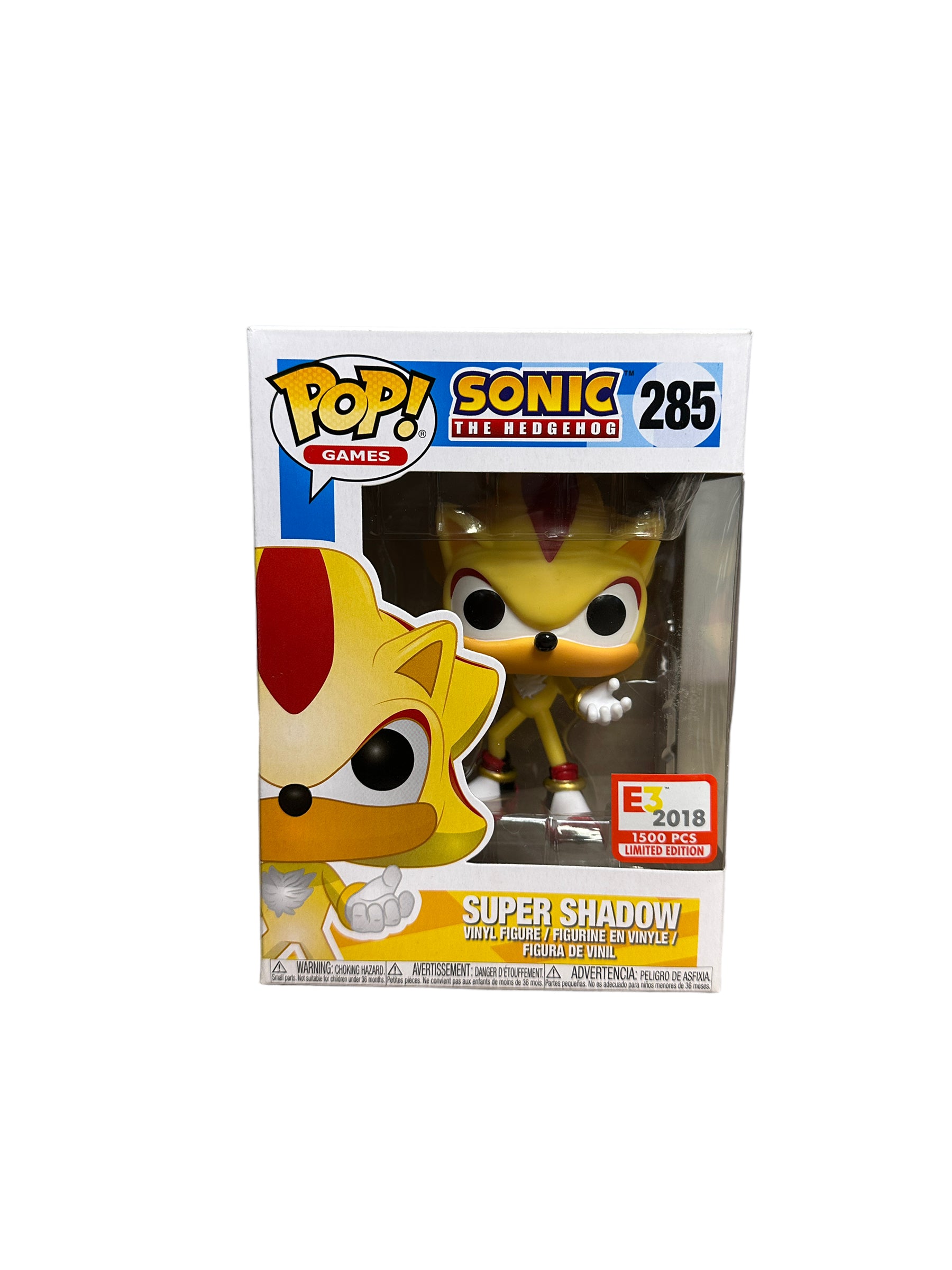 Super Shadow #285 Funko Pop! - Sonic The Hedgehog - E3 2018 Exclusive LE1500 Pcs - Condition 8/10