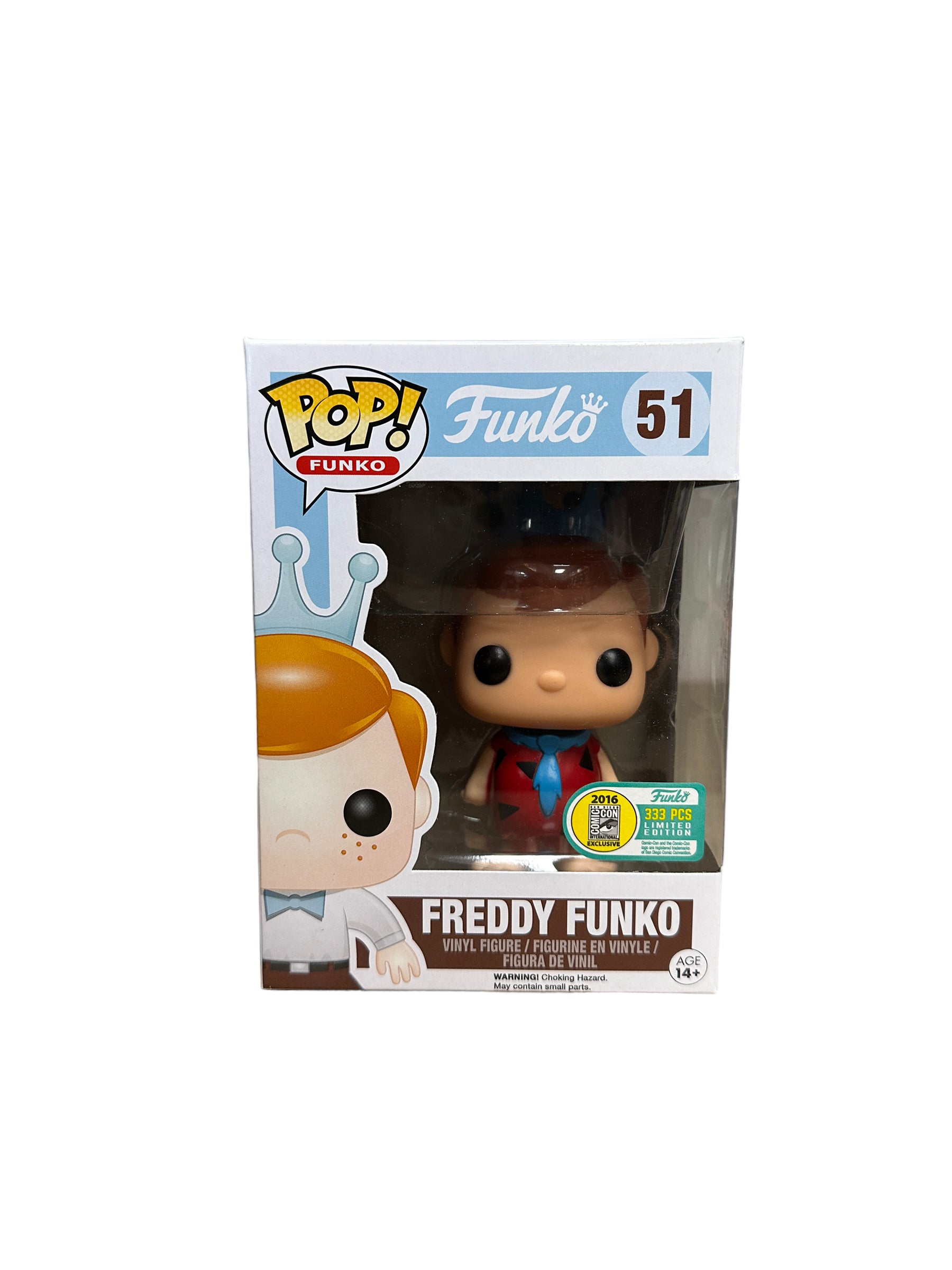 Freddy Funko as Fred Flintstone #51 Funko Pop! - SDCC 2016 Exclusive LE333 Pcs - Condition 8.5/10