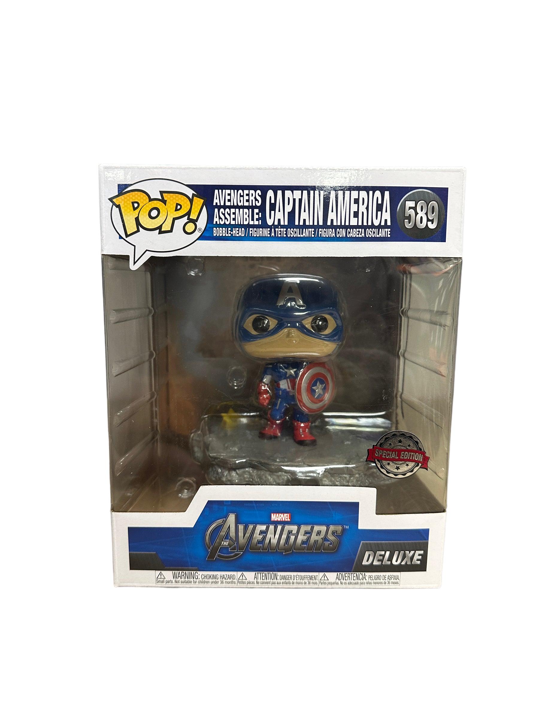 Avengers Assemble: Captain America #589 Deluxe Funko Pop! - The Avengers - Special Edition - Condition 8/10
