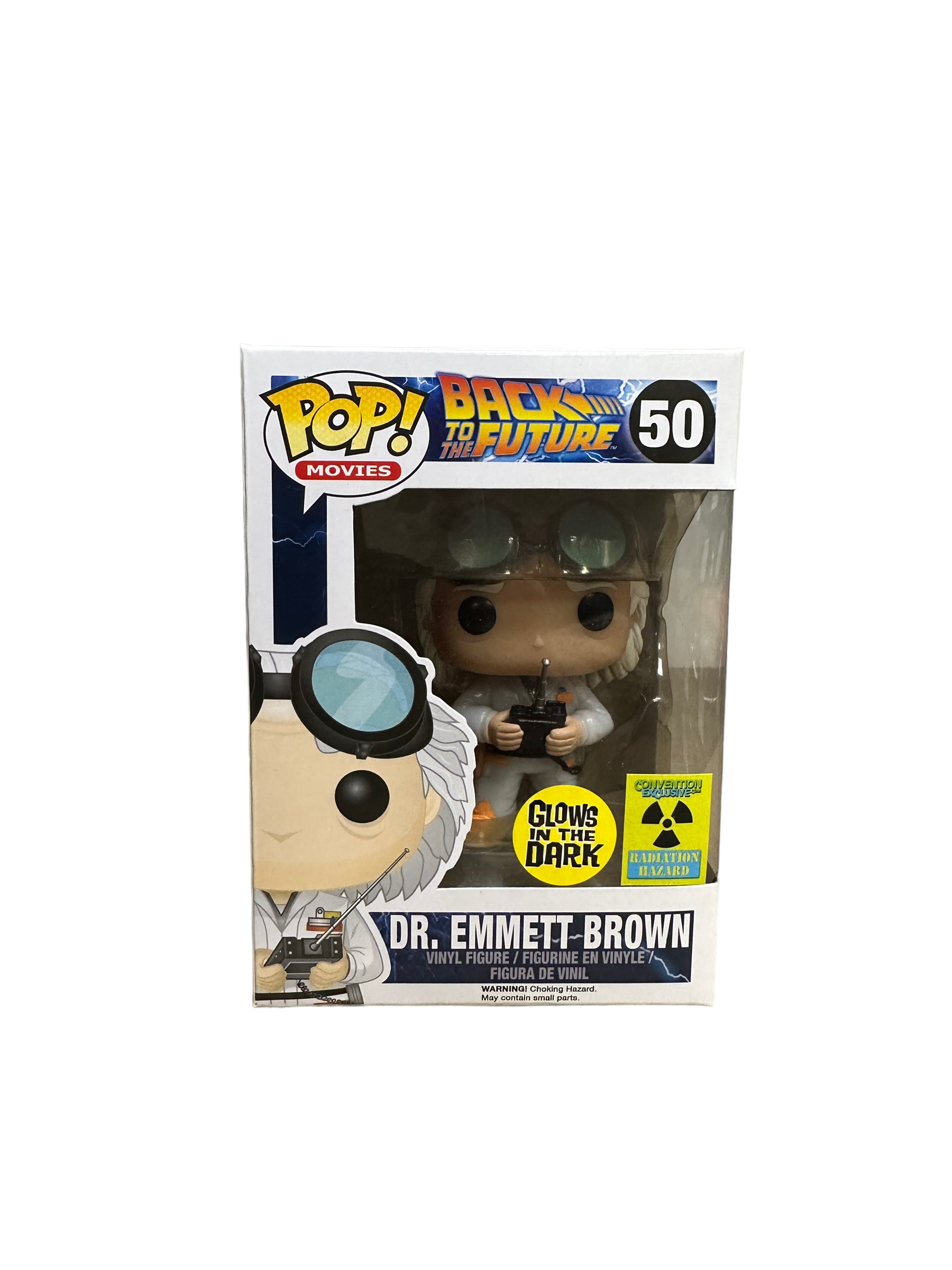 Dr. Emmett Brown #50 (Glows in the Dark) Funko Pop! - Back to the Future - 2014 Convention Exclusive - Condition 9/10