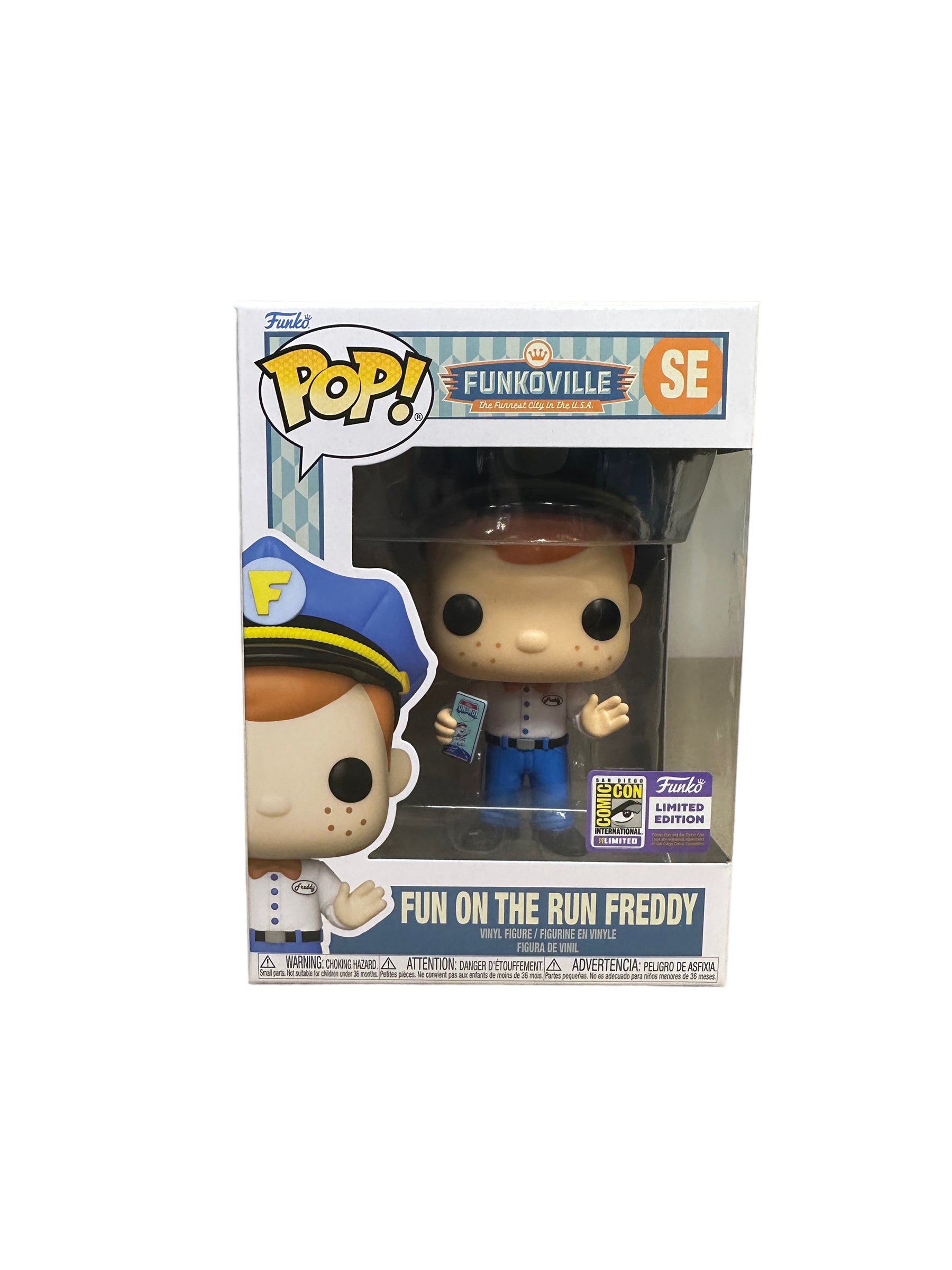 Fun on the Run Freddy Funko Pop! - Funkoville - SDCC 2023 Official Convention Exclusive - Condition 9/10