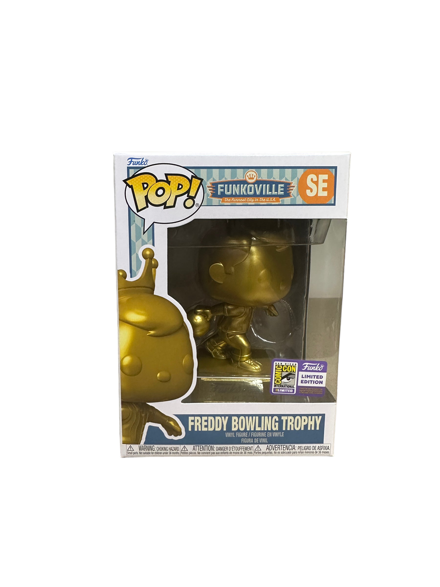 Freddy Bowling Trophy Funko Pop! - Funkoville - SDCC 2023 Official Convention Exclusive - Condition 8.5/10