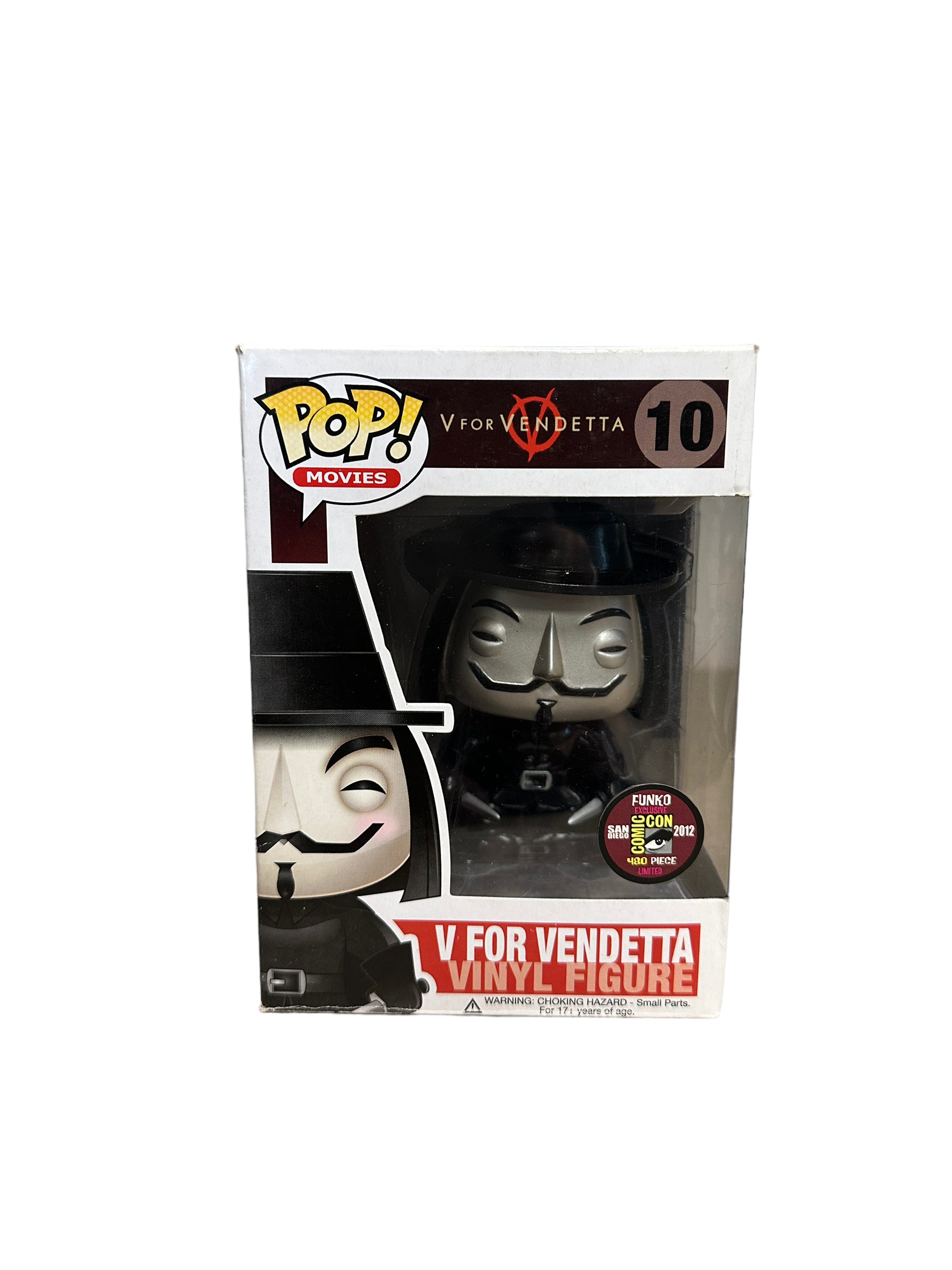 V For Vendetta #10 (Metallic) Funko Pop! - V For Vendetta - SDCC 2012 Exclusive LE480 Pcs - Condition 6.5/10