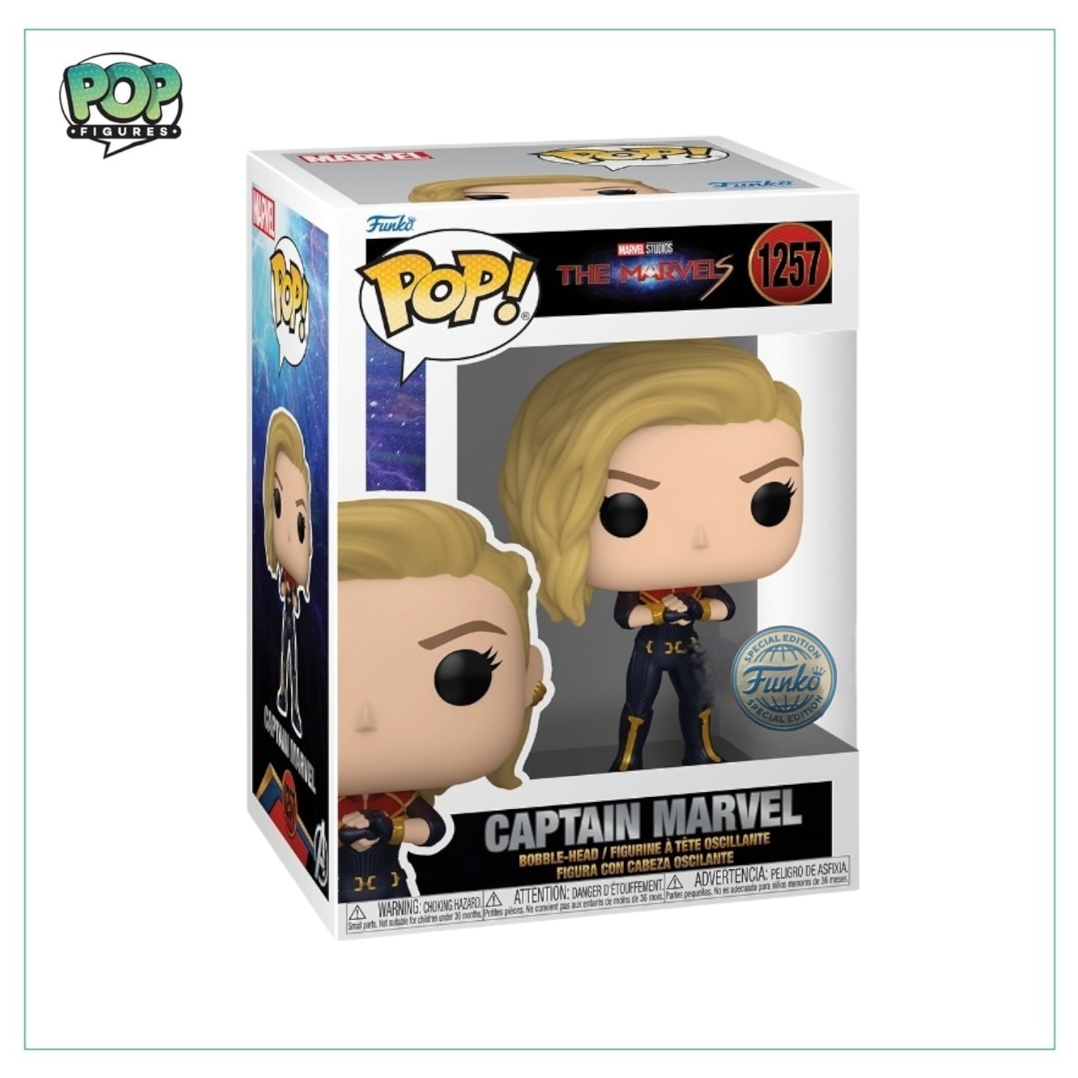 Captain Marvel #1257 Funko Pop! - The Marvels - Special Edition - Pop Figures Exclusive