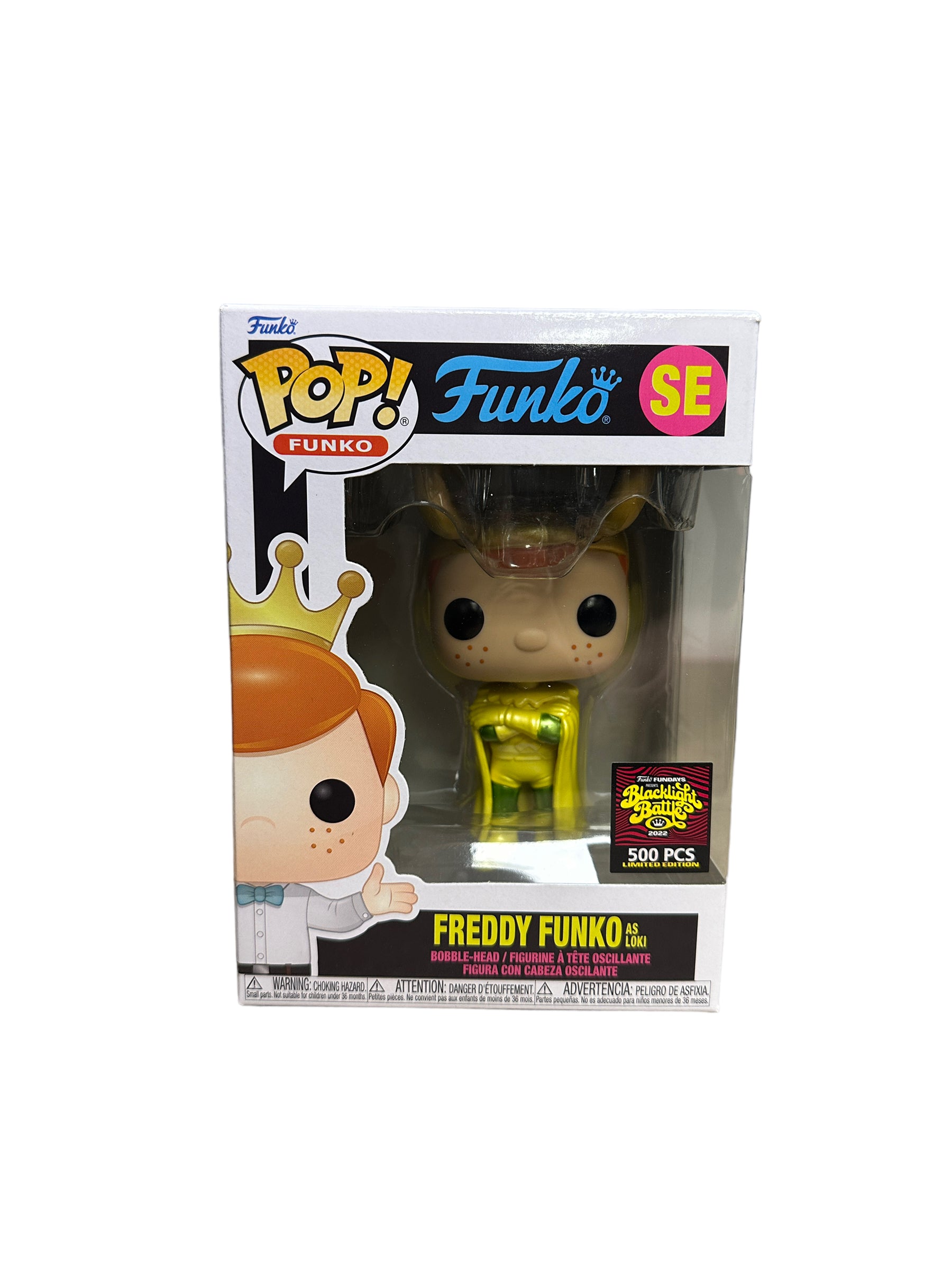 Freddy Funko as Loki (Metallic) Funko Pop! - Marvel - SDCC 2022 Box of Fun Exclusive LE500 Pcs - Condition 8.75/10