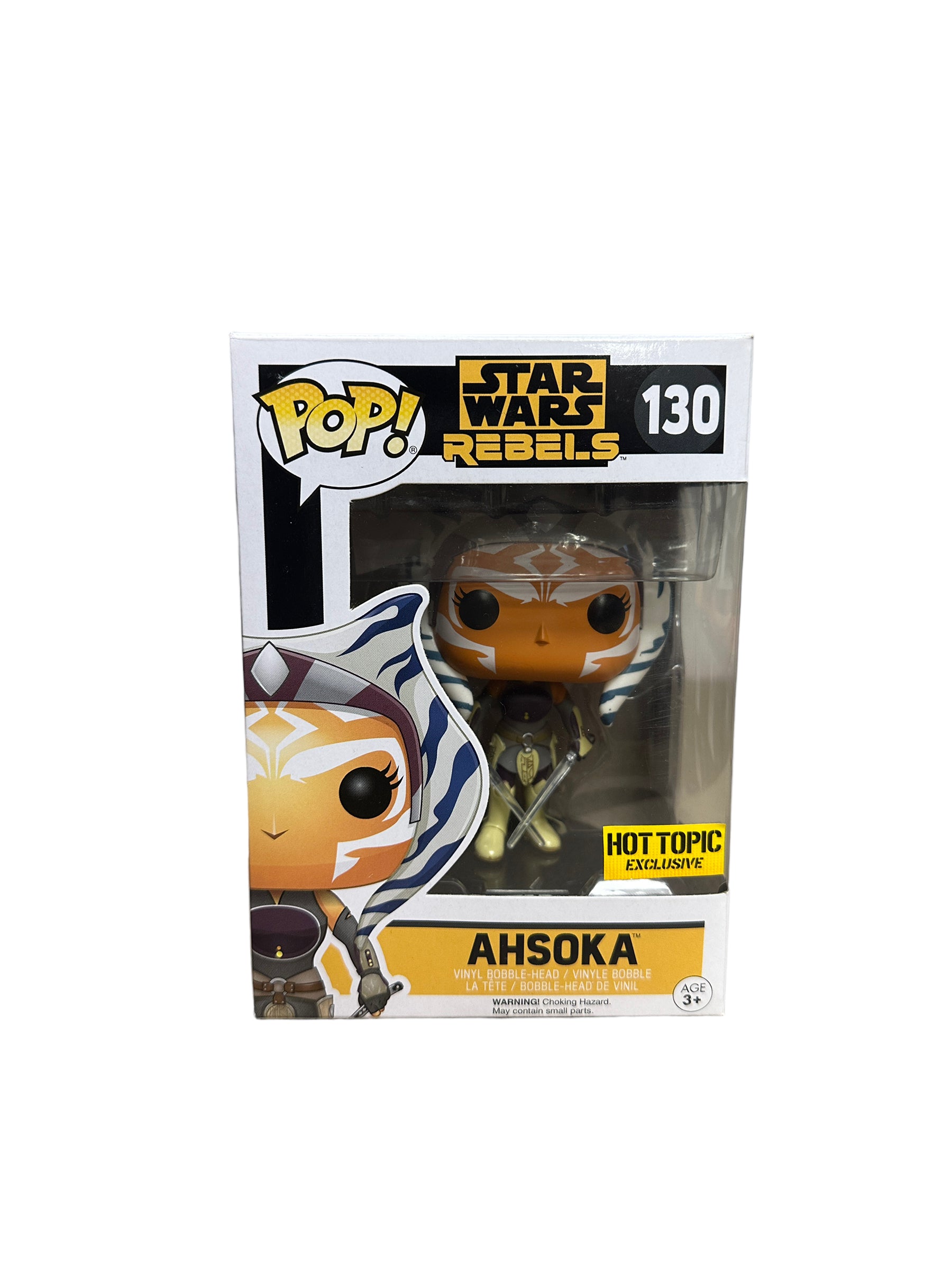 Ahsoka #130 Funko Pop! - Star Wars: Rebels - 2016 Pop! - Hot Topic Exclusive - Condition 8/10