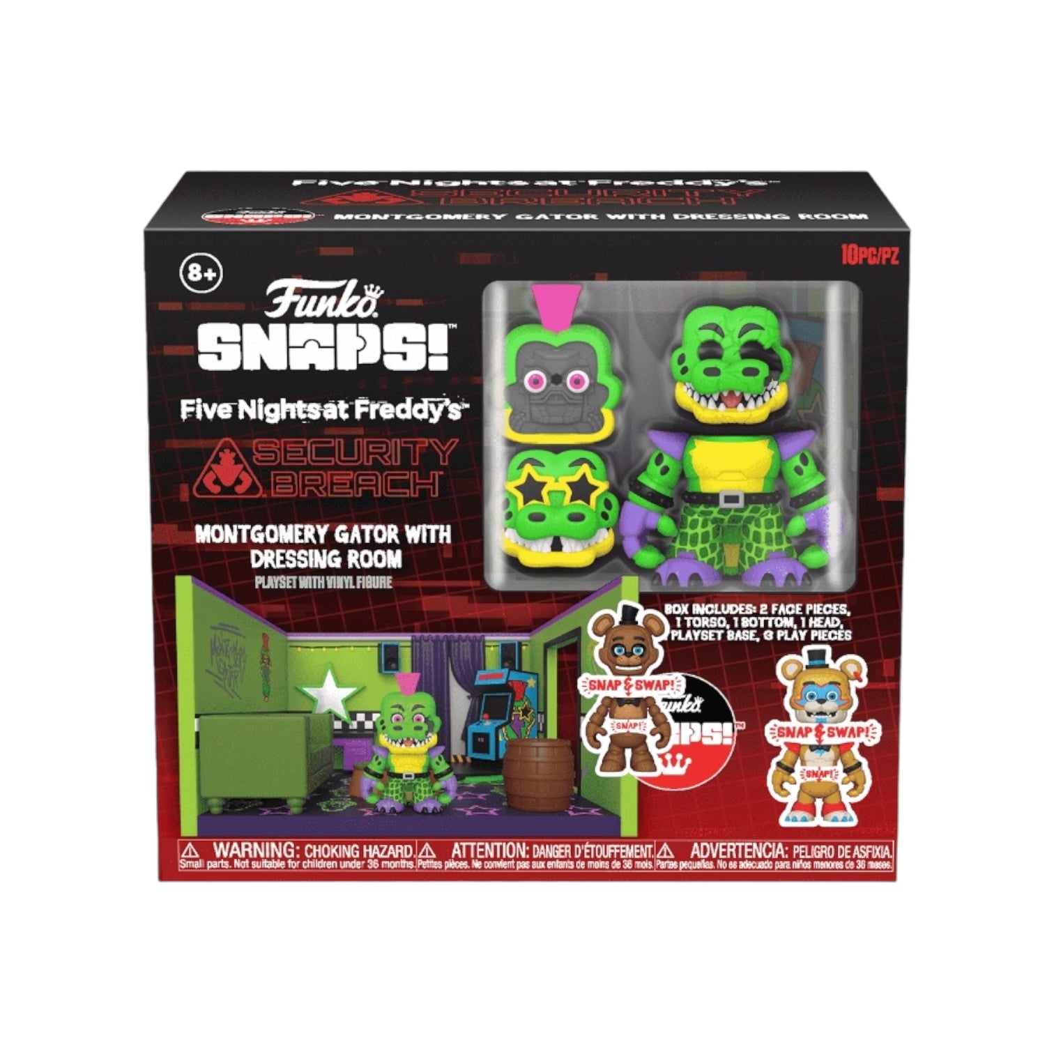 Montgomery Gator with Dressing Room Funko Snaps - Five Nights at Freddy's