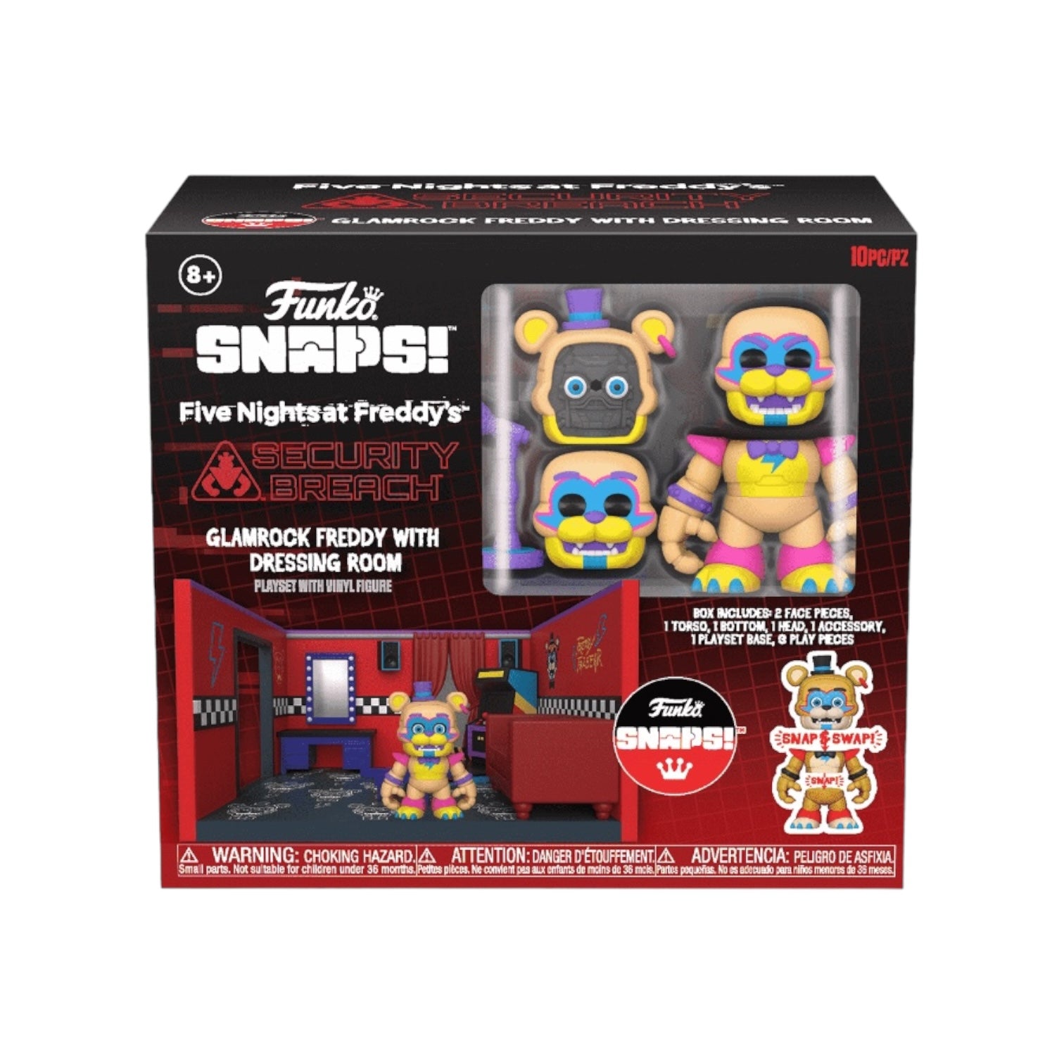 Glamrock Freddy  with Dressing Room Funko Snaps - Five Nights at Freddy's