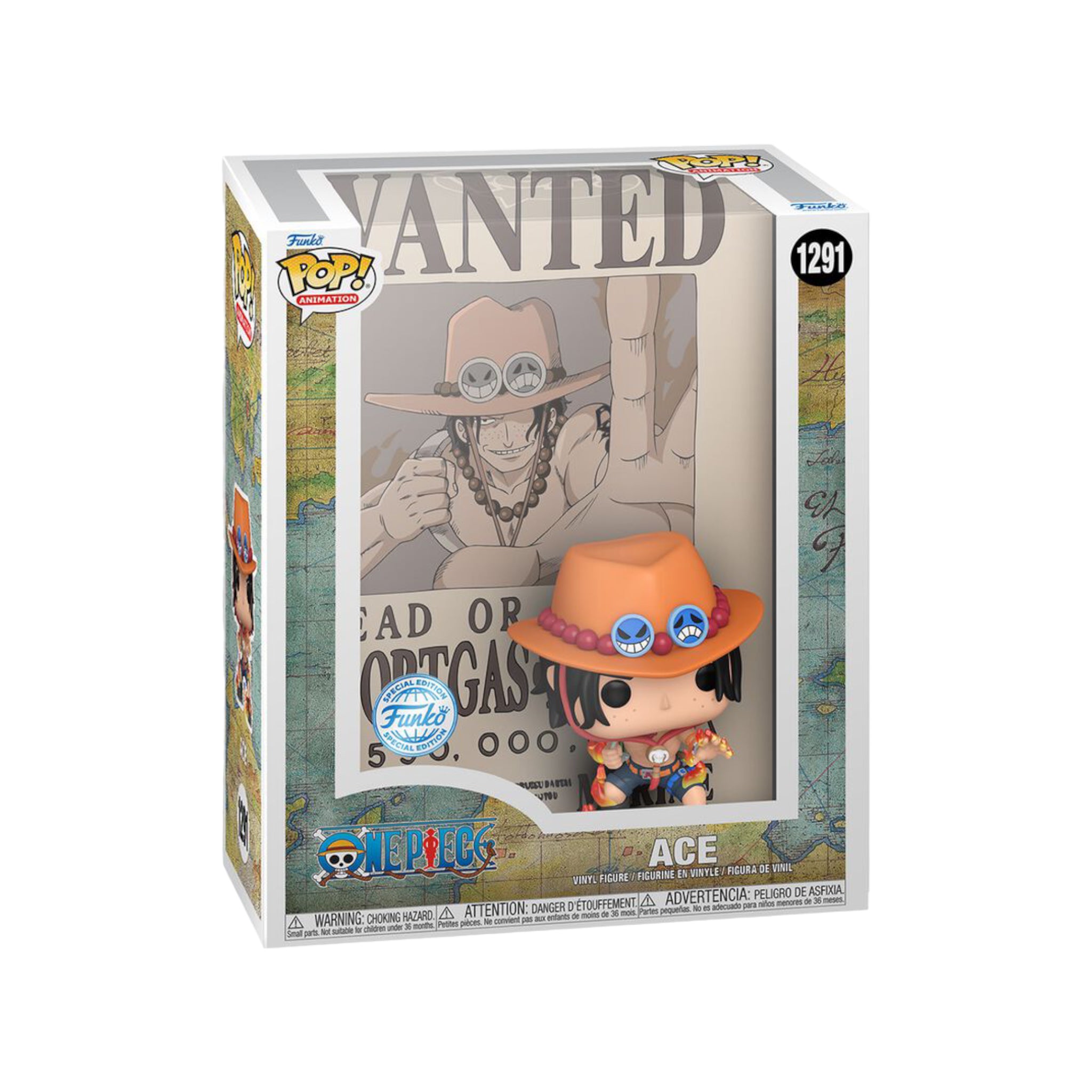 Ace #1291 Funko Pop Art Cover! - One Piece - Special Edition