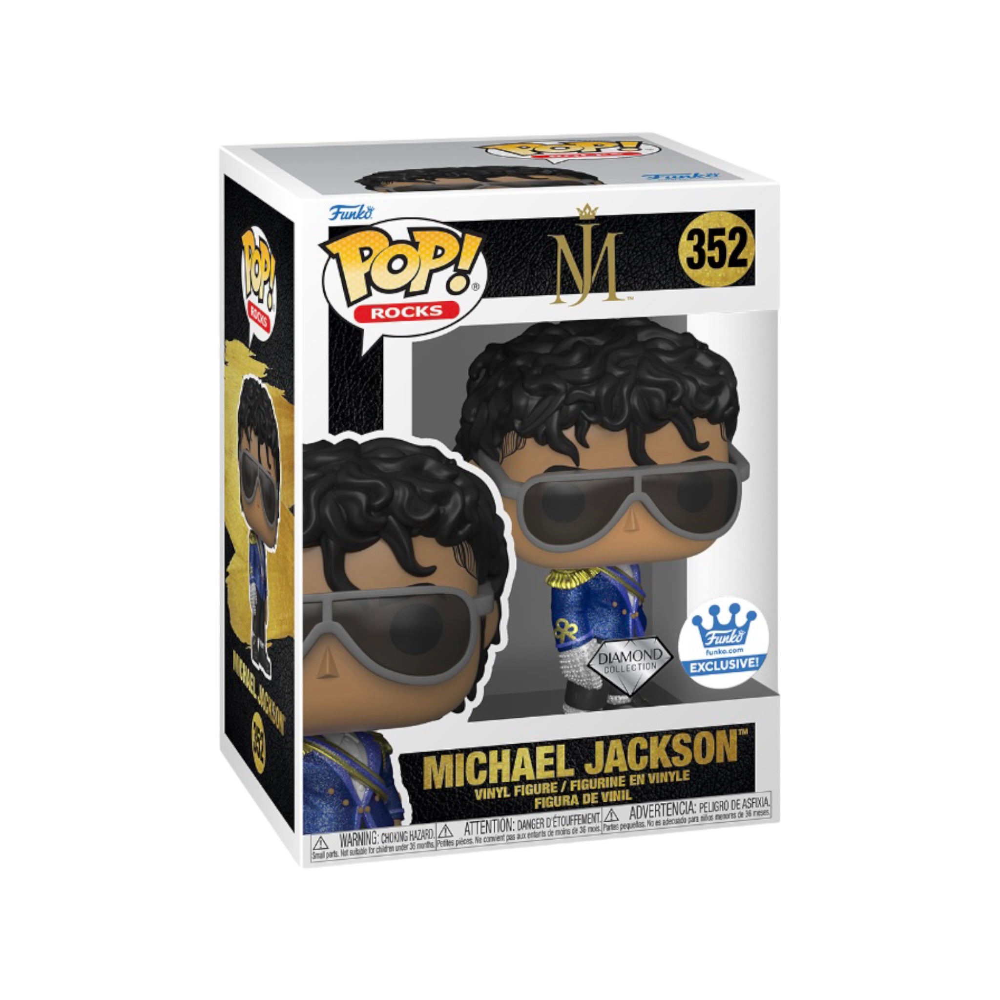 Michael Jackson #352 (Diamond Collection) Funko Pop! - Rocks - Funko Shop Exclusive