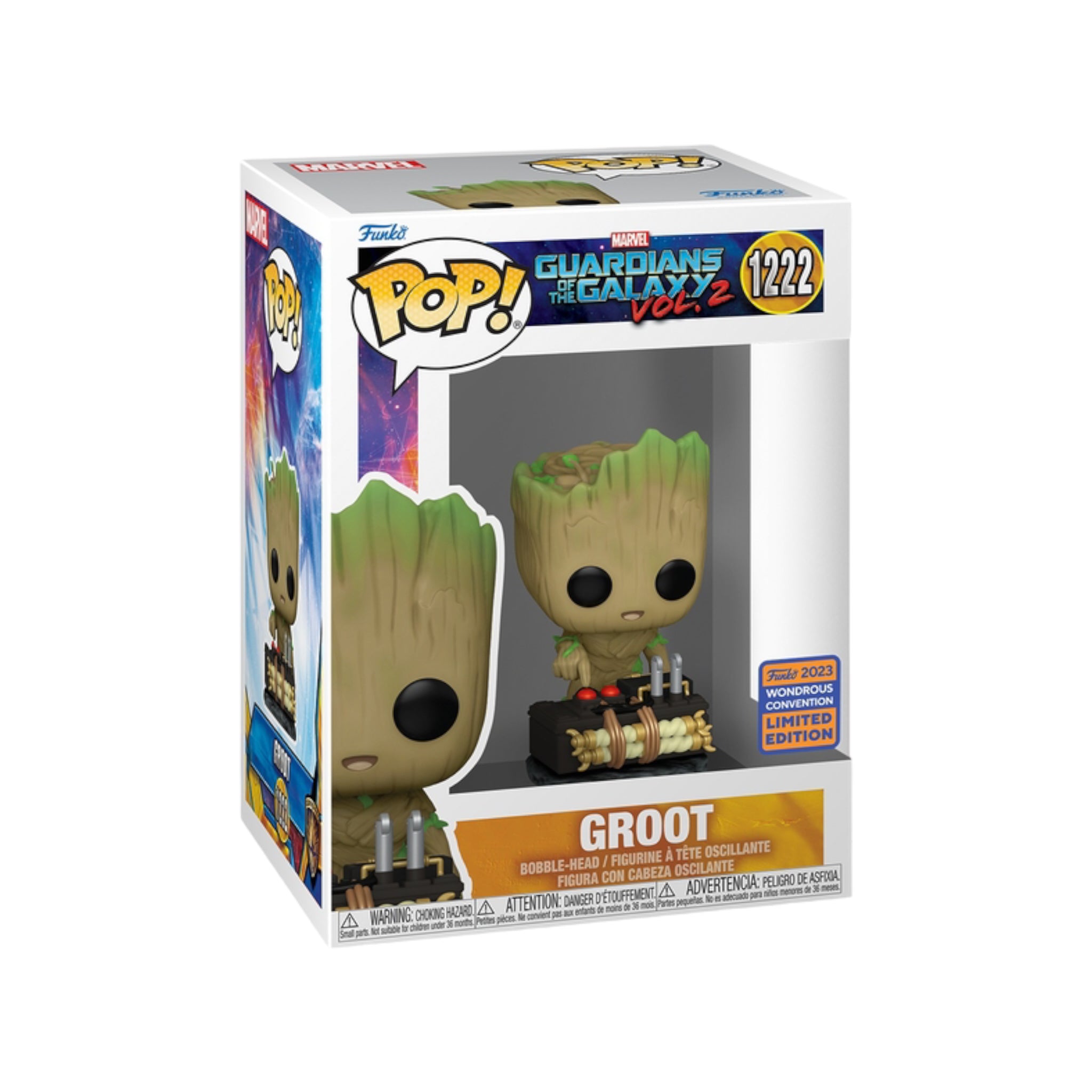Groot #1222 Funko Pop! - Guardians of The Galaxy Vol.2 - WonderCon 2023 Shared Exclusive