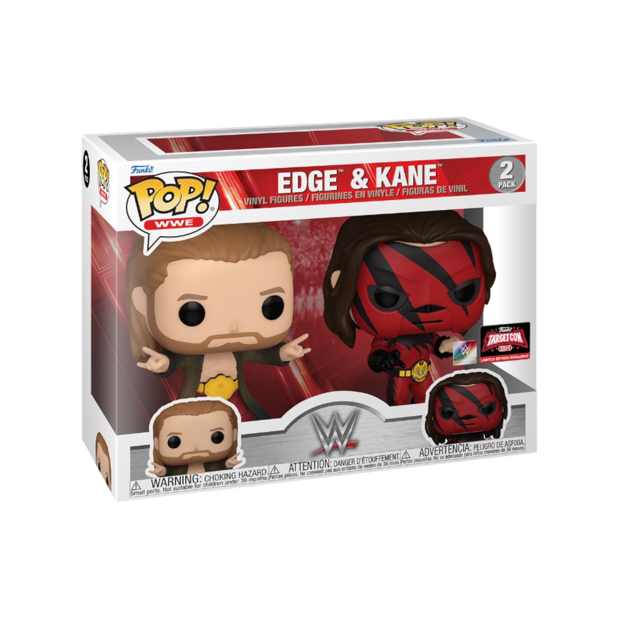 Edge & Kane 2 Pack Funko Pop! - WWE - Target Con 2024 Exclusive