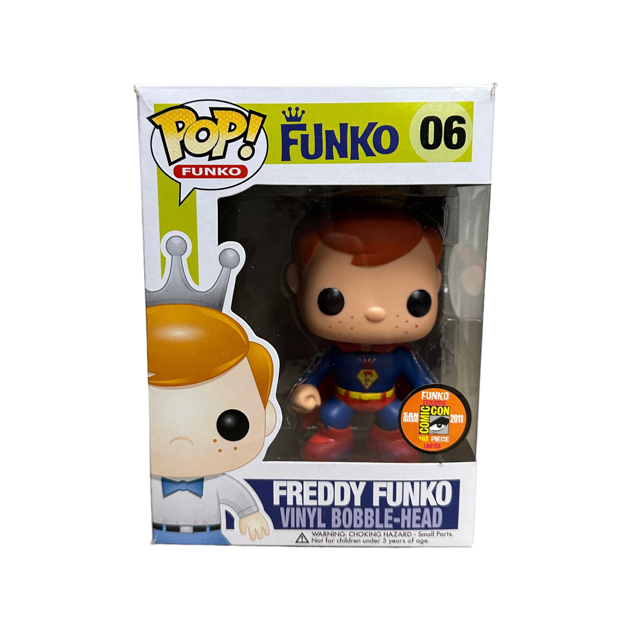 Freddy Funko as Superman #06 Funko Pop! - SDCC 2011 Exclusive LE48 Pcs - Condition 6/10