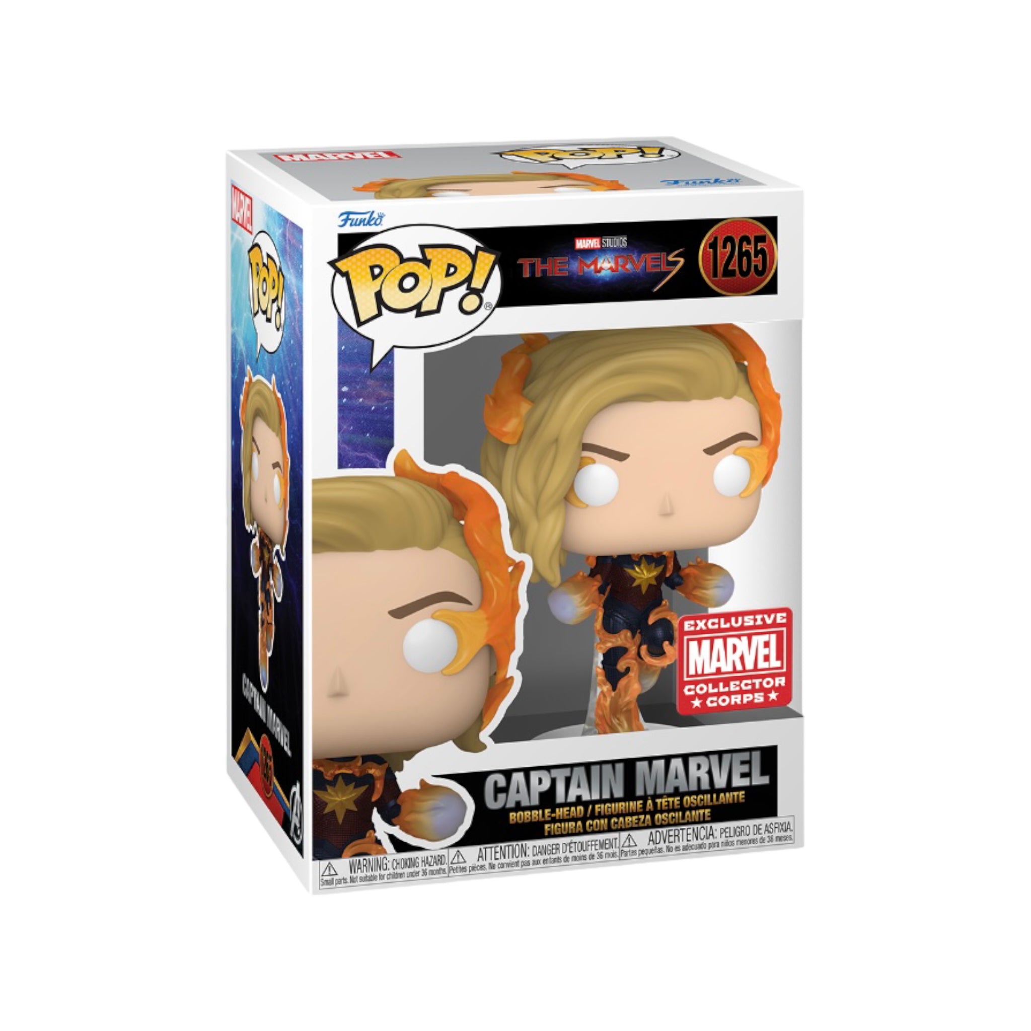 Captain Marvel #1265 (Binary) Funko Pop! - The Marvels - Marvel Collector Corps Exclusive