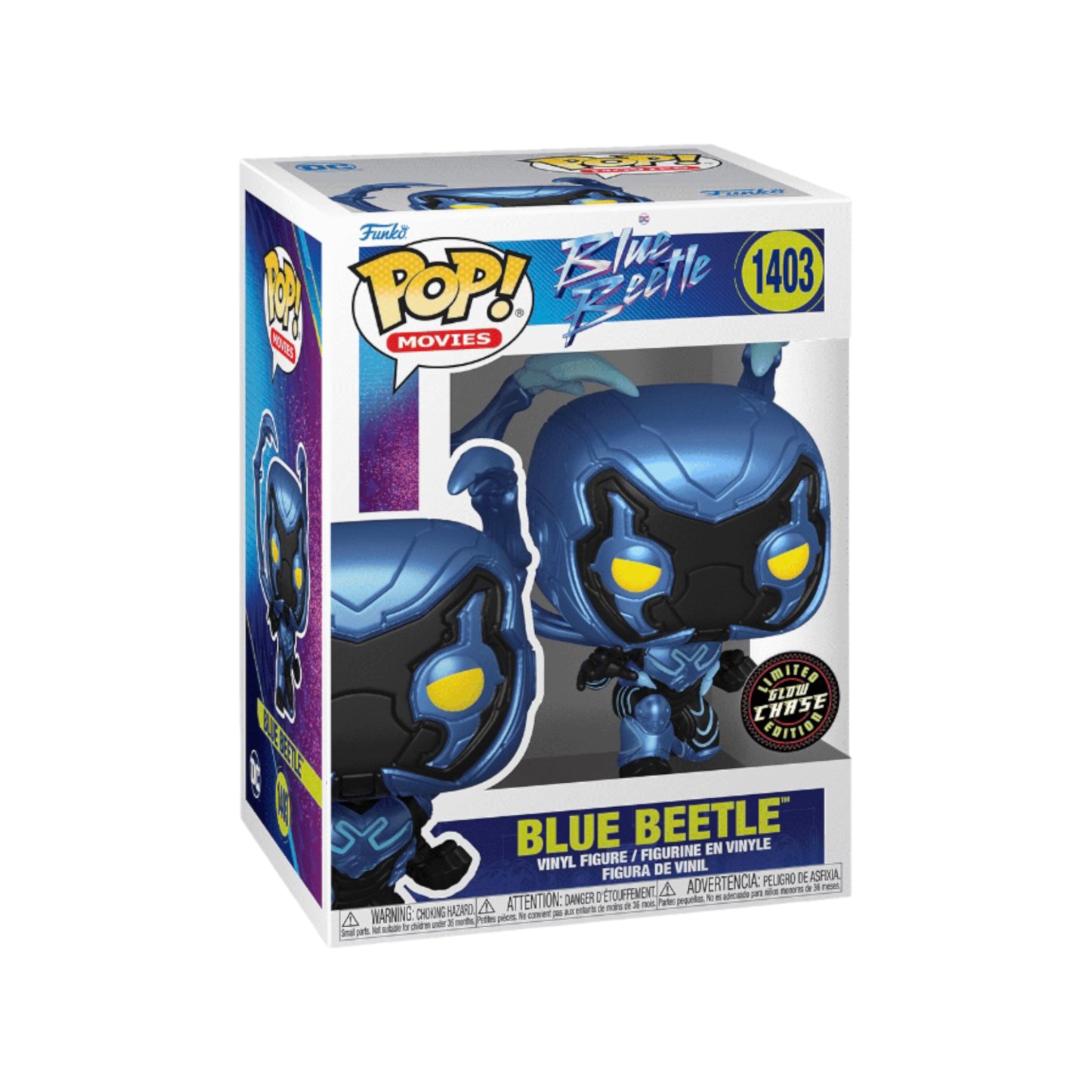 Blue Beetle #1403 (Glow Chase) Funko Pop! - Blue Beetle