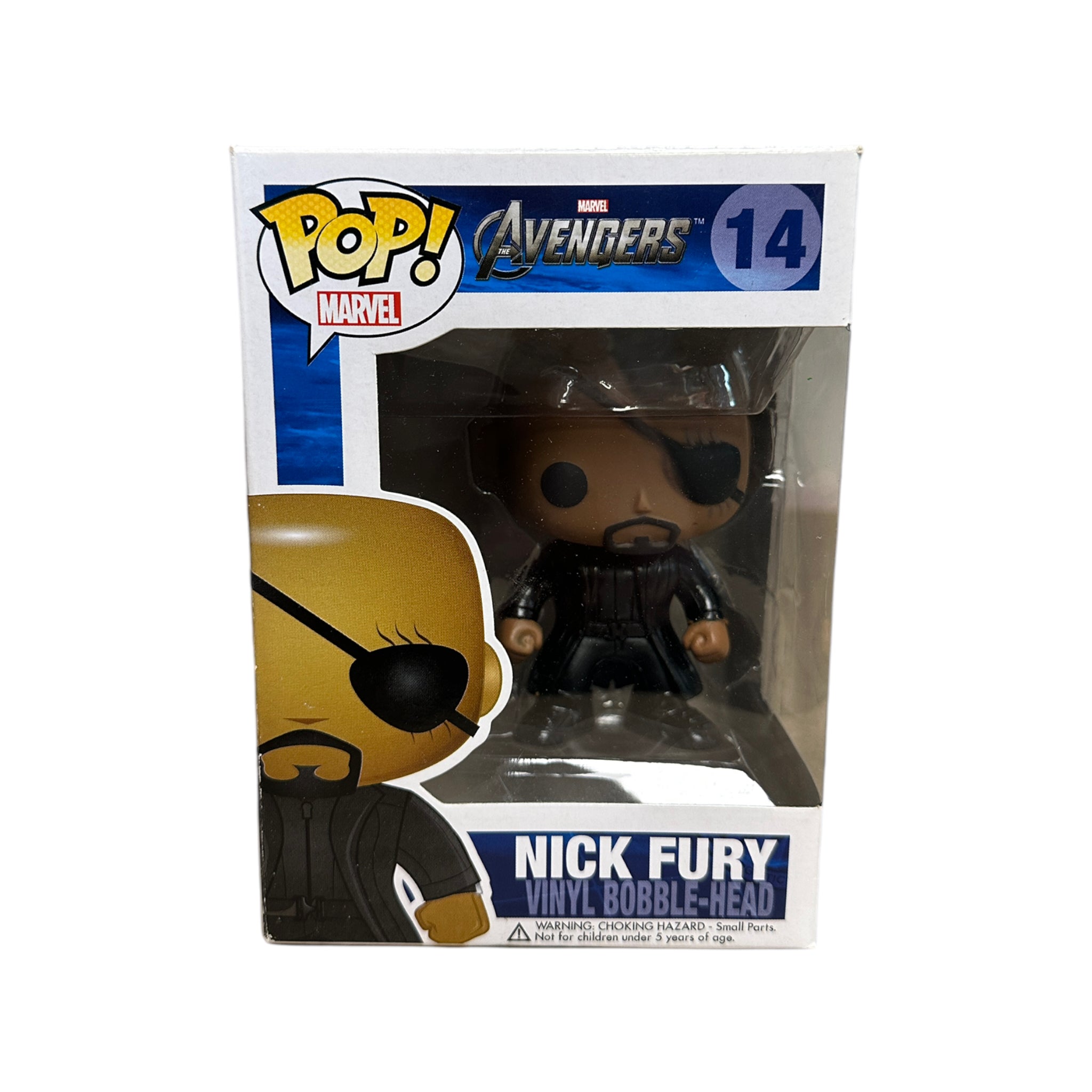 Nick Fury #14 (Large Writing) Funko Pop! - The Avengers - 2011 Pop! - Condition 6.5/10