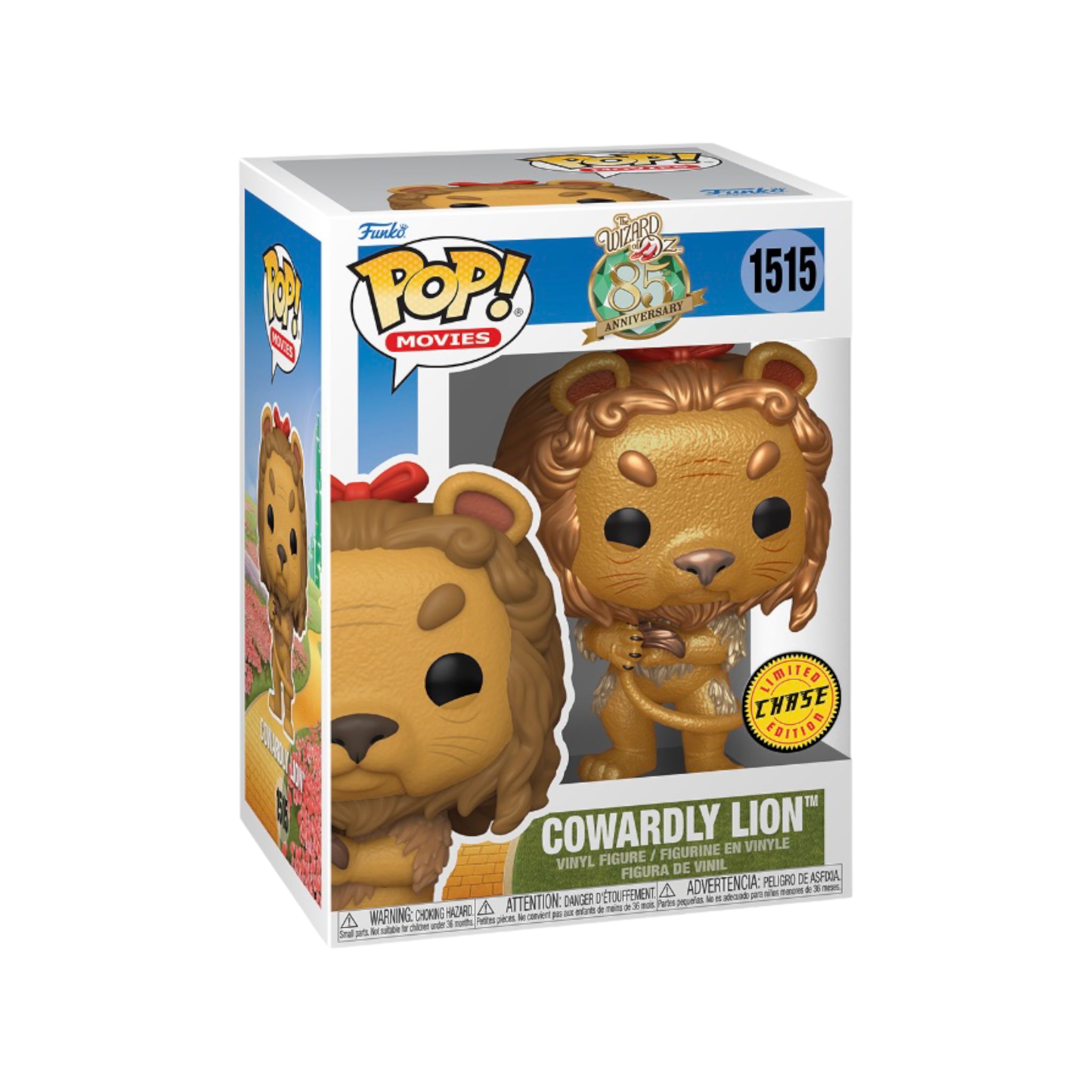Cowardly Lion #1515 (Metallic Chase) Funko Pop! - The Wizard of Oz - Condition 8.5/10