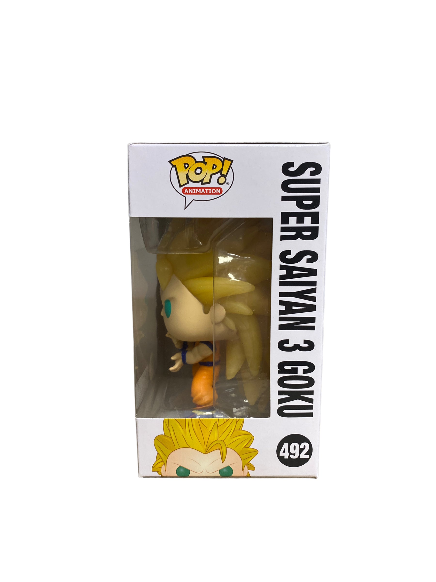 Pop Vinyl Figure Ssj3 Goku Pop Super Saiyan Goku #492 (Glow In
