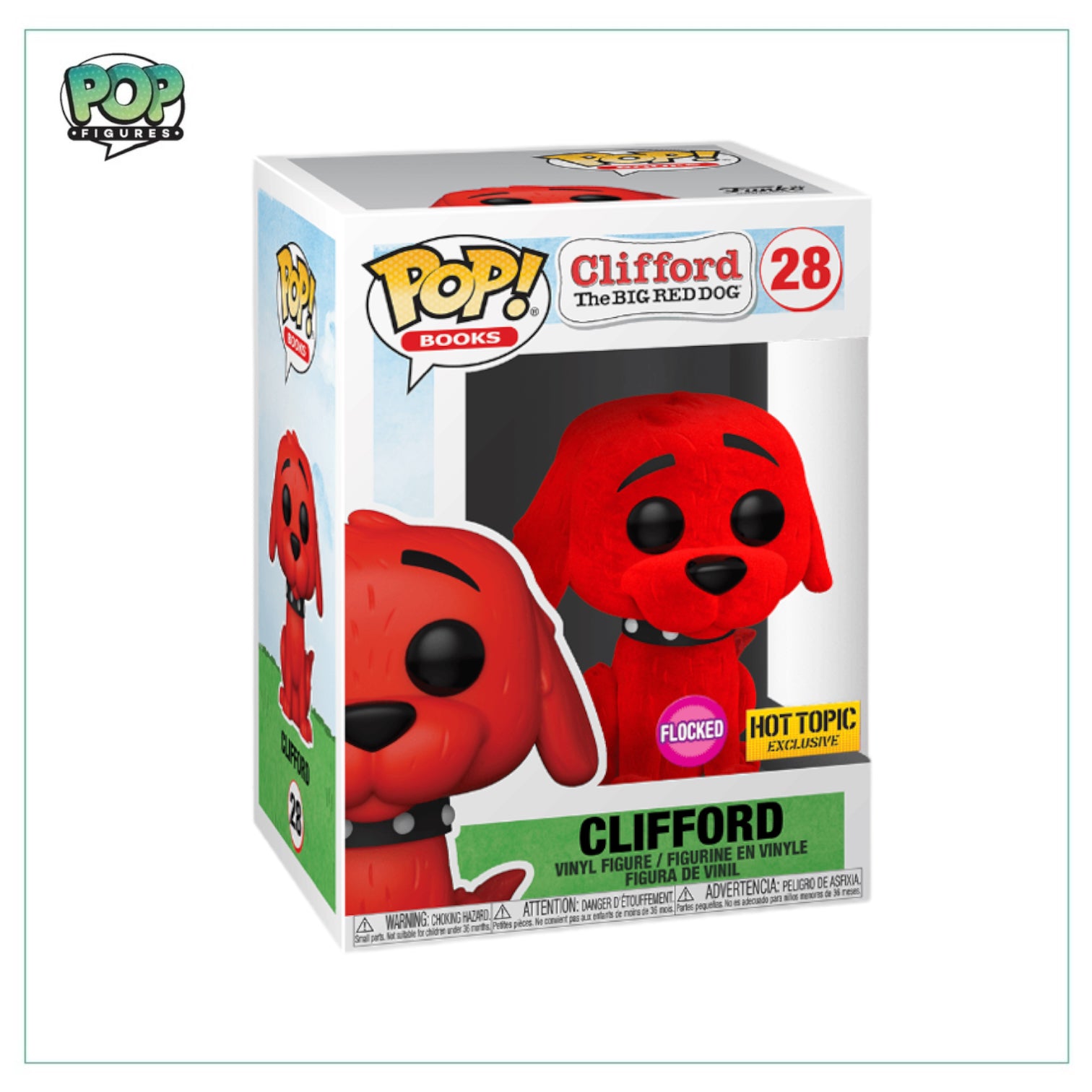 Clifford (Flocked) #28 Funko Pop! - Clifford The Big Red Dog - Hot Topic