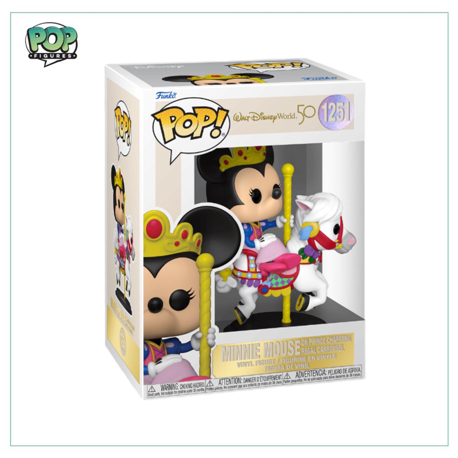 Minnie Mouse on Price Charming Regal Carrousel #1251 Funko Pop! - Walt Disney World 50th