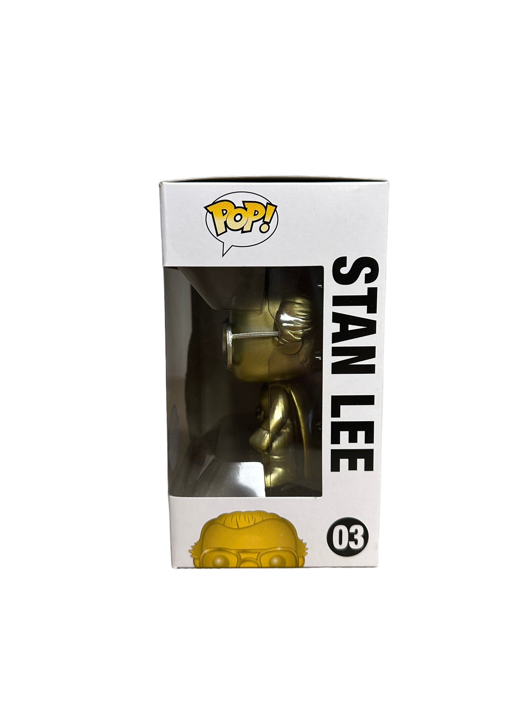Stan Lee #03 (Superhero Gold) Funko Pop! - Stanleecollectibles.com Exclusive - Condition 7.5/10