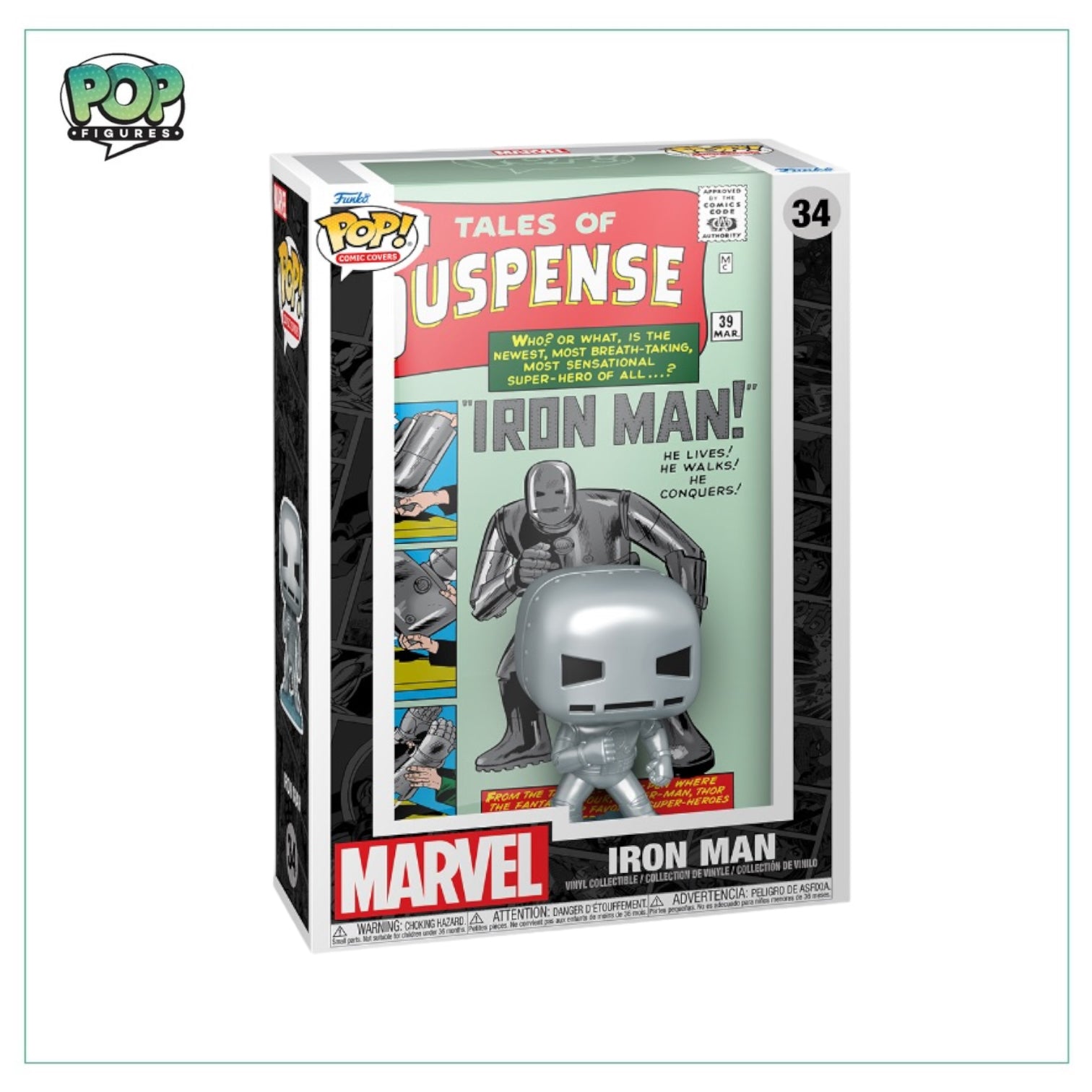 Iron Man #34 (Tales of Suspense) Funko Pop Comic Cover! - Marvel