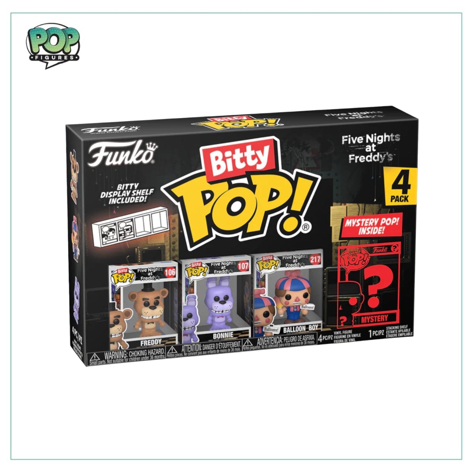 Freddy 4 Pack Bitty Funko POP! - Five Nights at Freddy's - Chance Of Chase