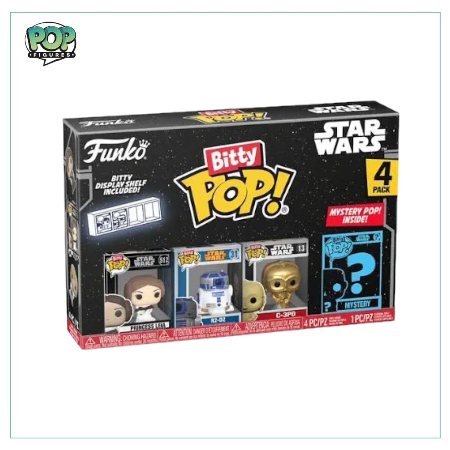 Princess Leia 4 Pack Bitty Funko POP! - Star Wars - Chance Of Chase