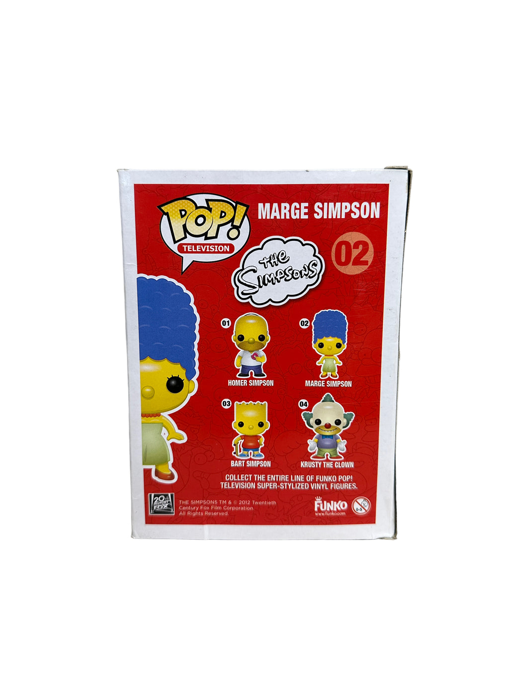 Simpsons Pop Marge Simpson #02 Funko Pop! | The Simpsons | 2011 Pop! | Condition 7/10