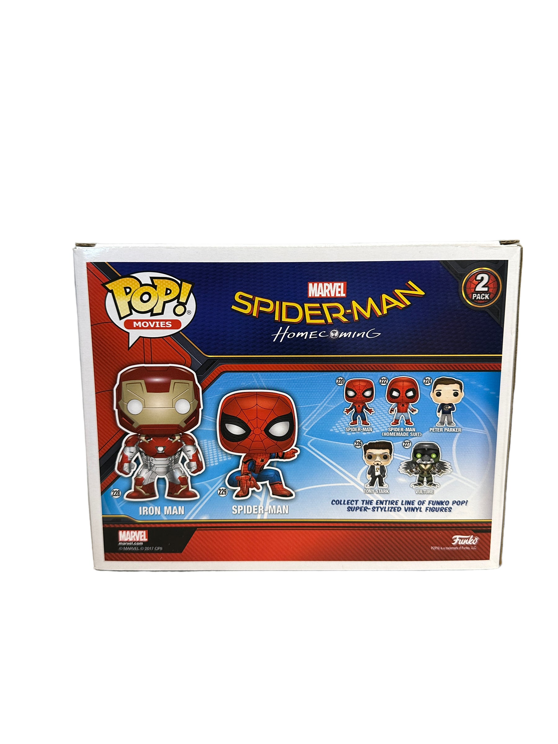 Iron Man / Spider-Man 2 Pack Funko Pop! - Spider-Man Homecoming - Condition 9/10