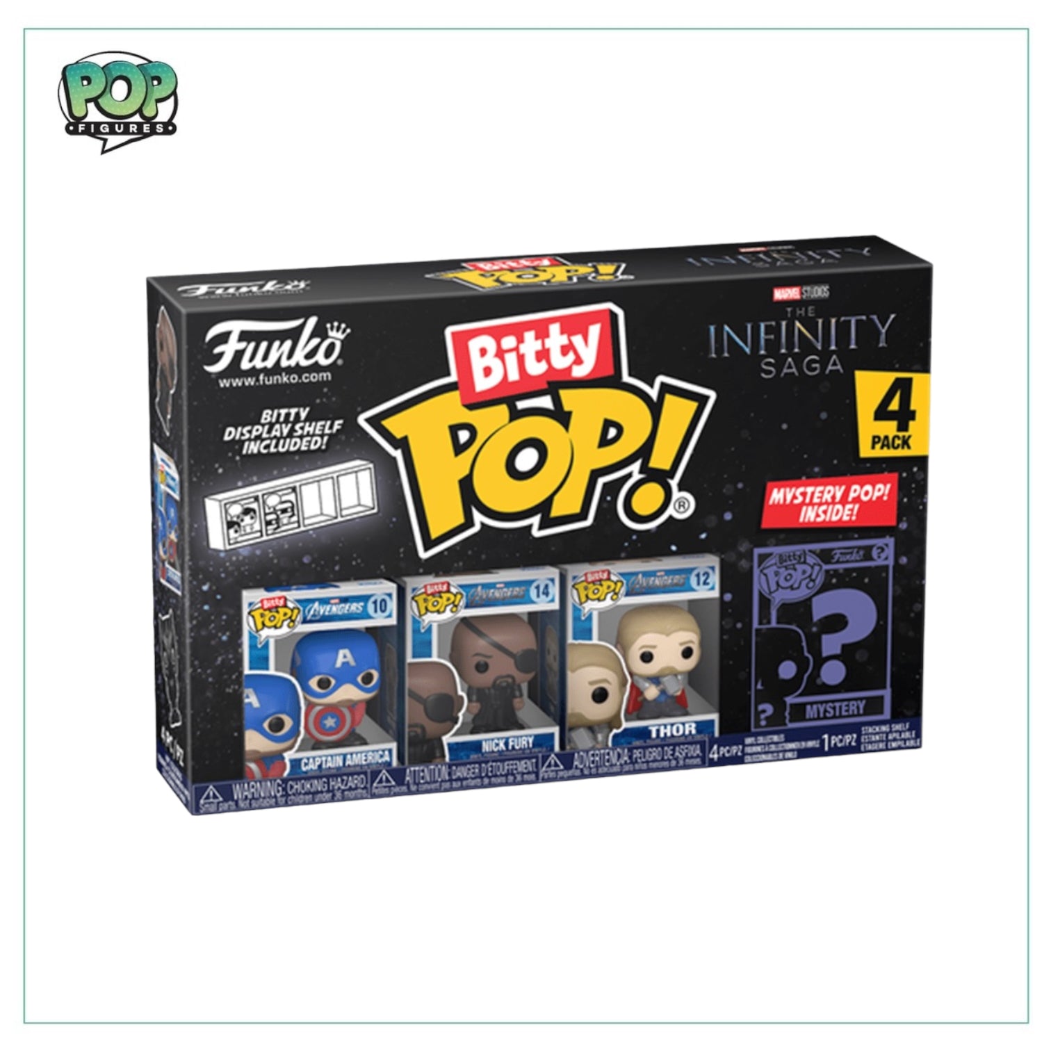 Captain America 4 pack Bitty POP! - The Infinity Saga - Chance of Chase