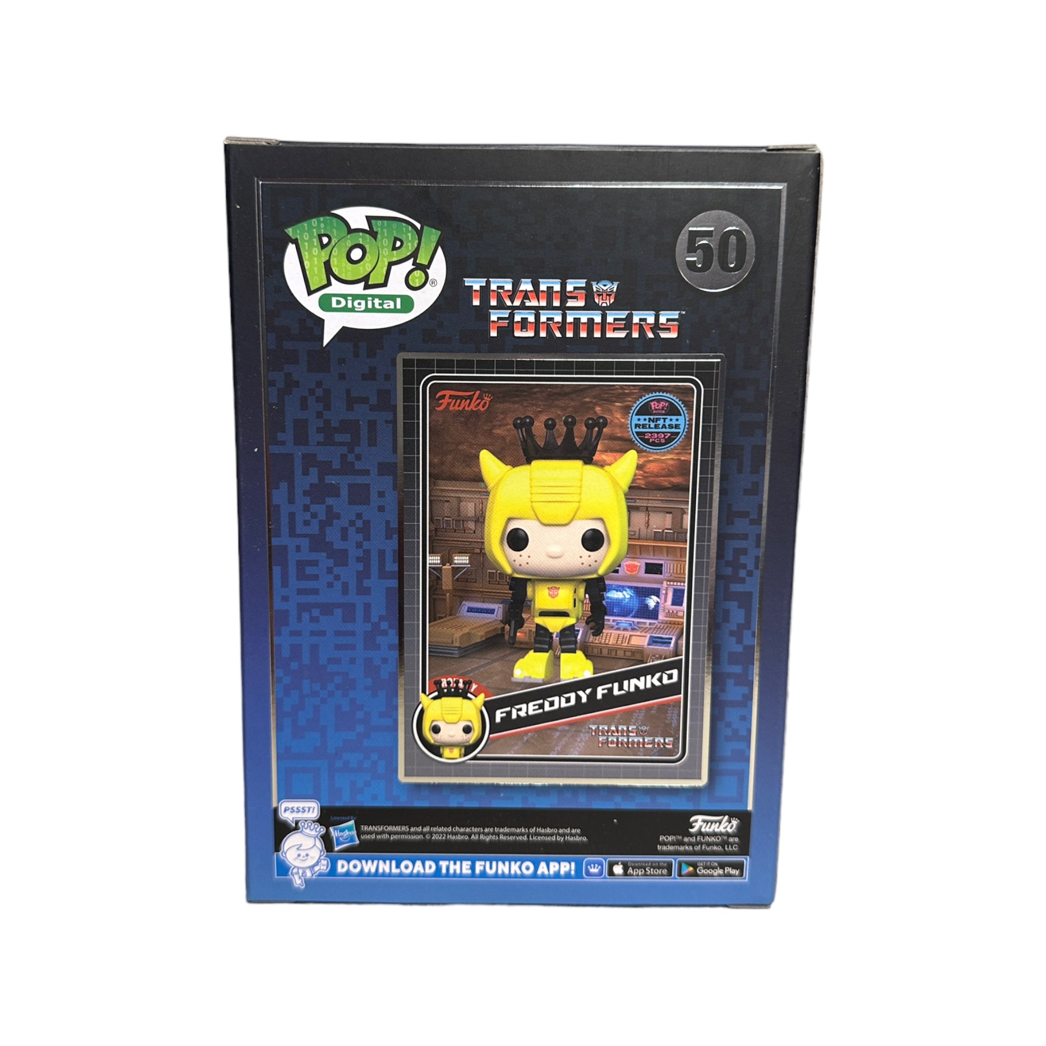 Freddy Funko as Bumblebee #50 Funko Pop! - Transformers - NFT Release Exclusive LE2397 Pcs - Condition 9.5/10